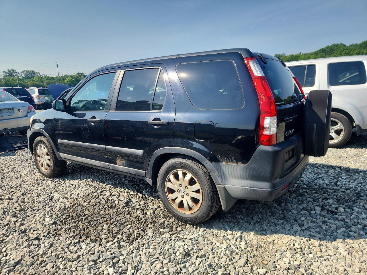2005 Honda Cr-v Ex Black vin: SHSRD78865U321329