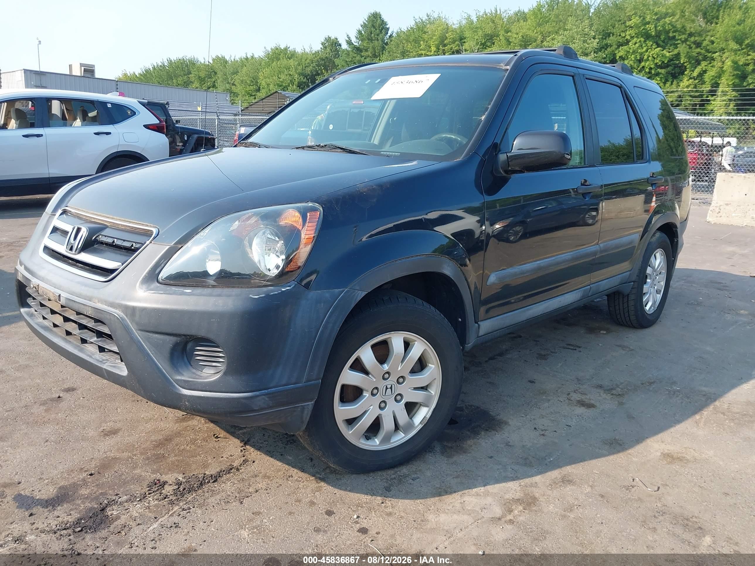 2005 Honda Cr-v Ex Black vin: SHSRD78865U328412