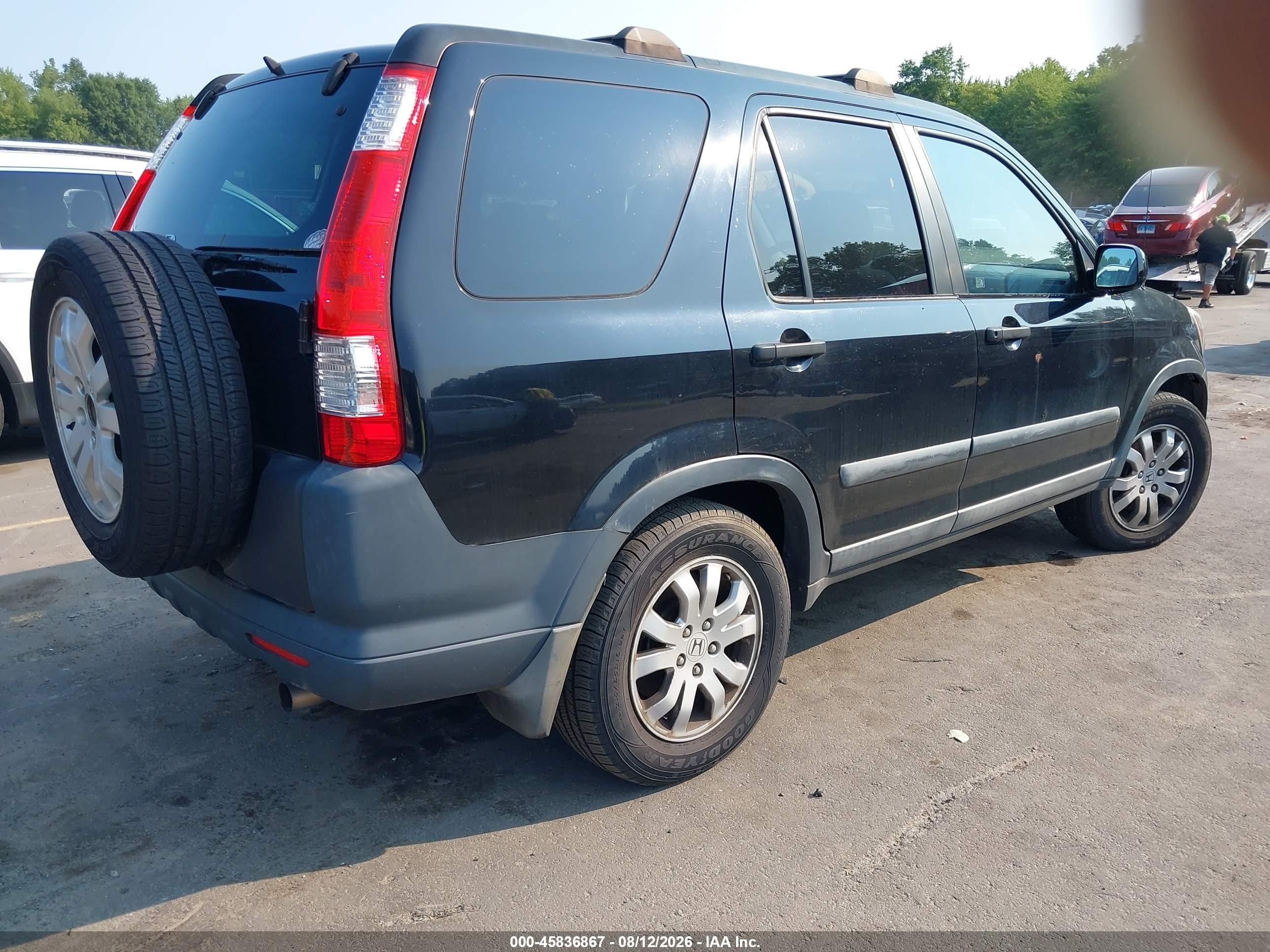 2005 Honda Cr-v Ex Black vin: SHSRD78865U328412