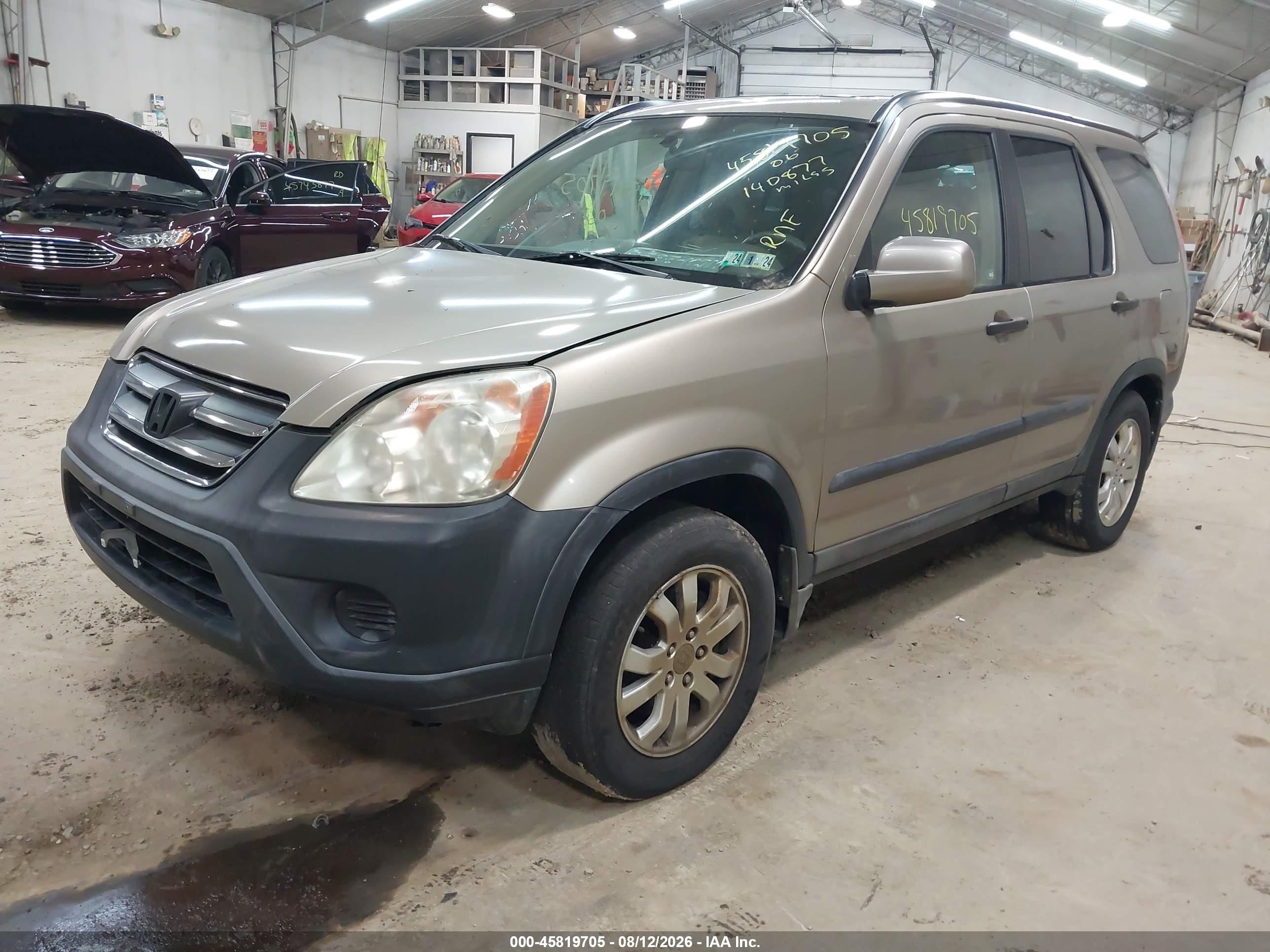 2006 Honda Cr-v Ex Gold vin: SHSRD78866U403062