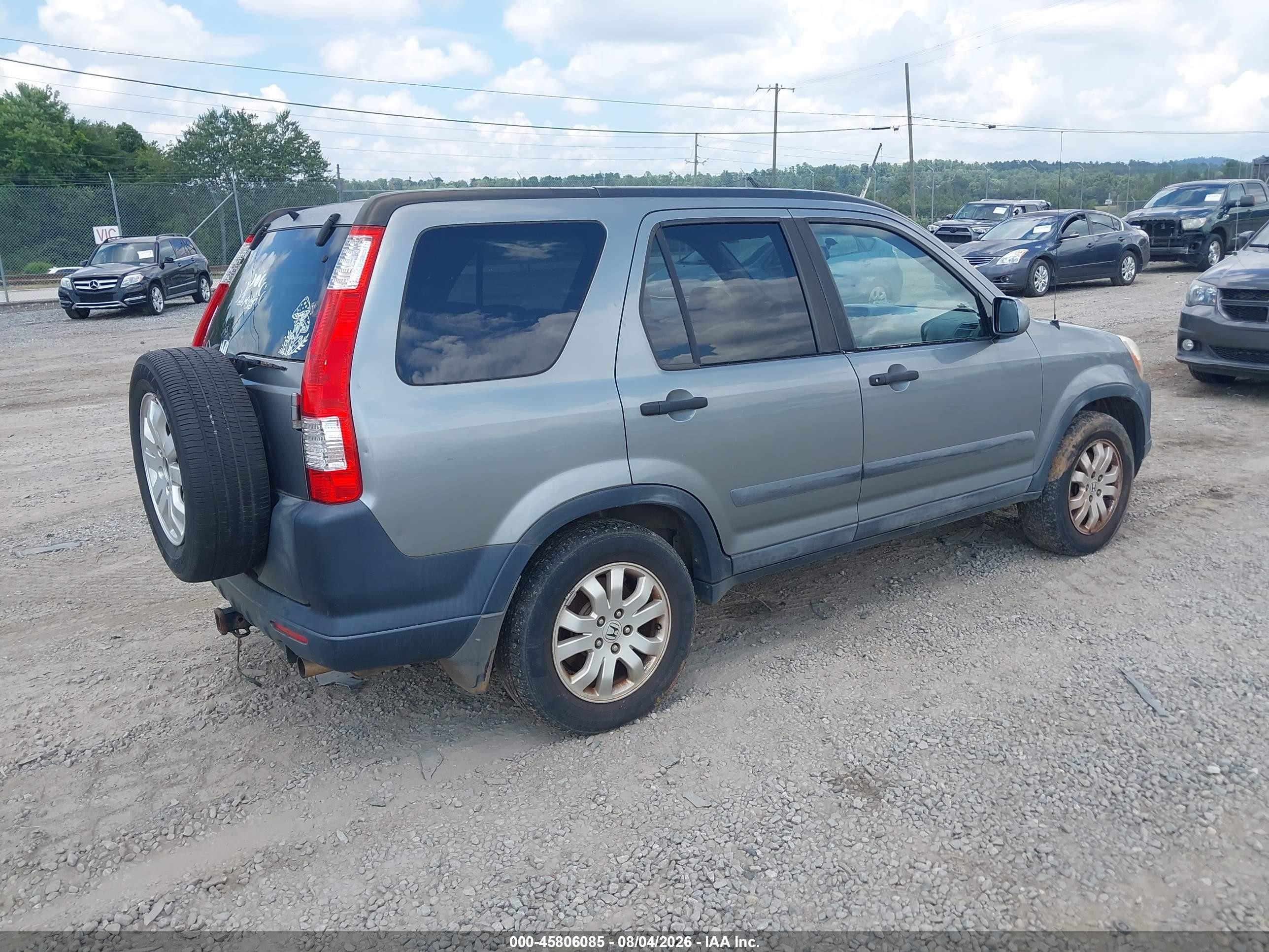 2006 Honda Cr-v Ex Green vin: SHSRD78866U412179