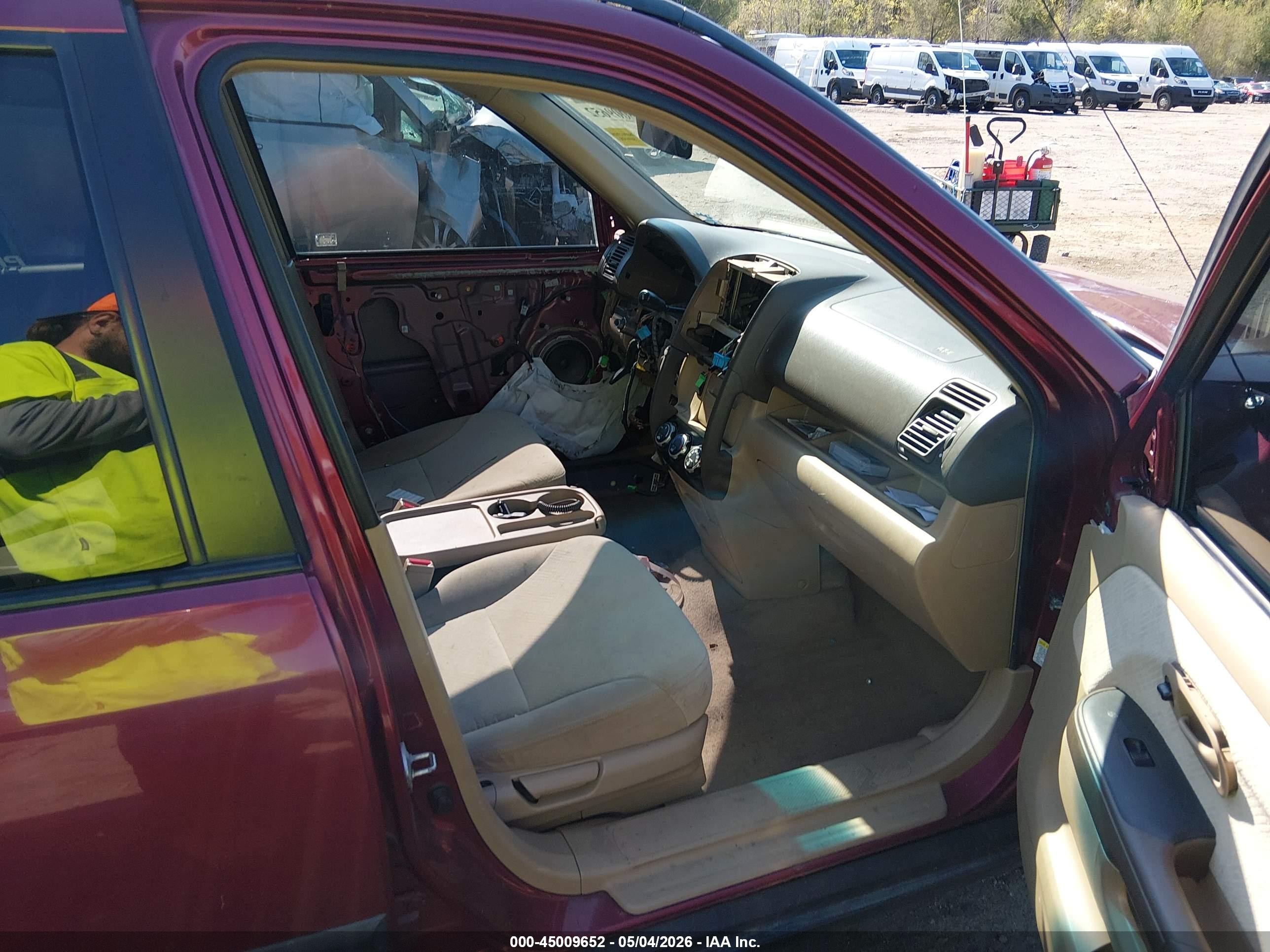 2006 Honda Cr-v Ex Red vin: SHSRD78866U413591