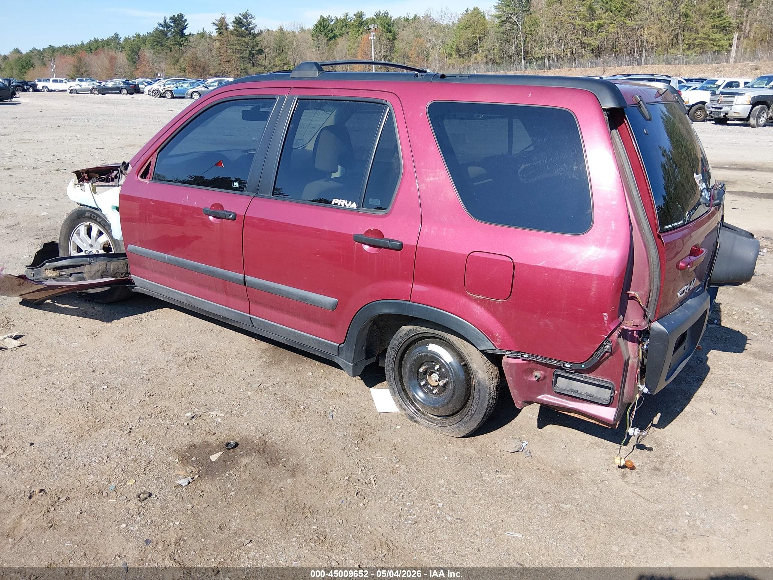 2006 Honda Cr-v Ex Red vin: SHSRD78866U413591