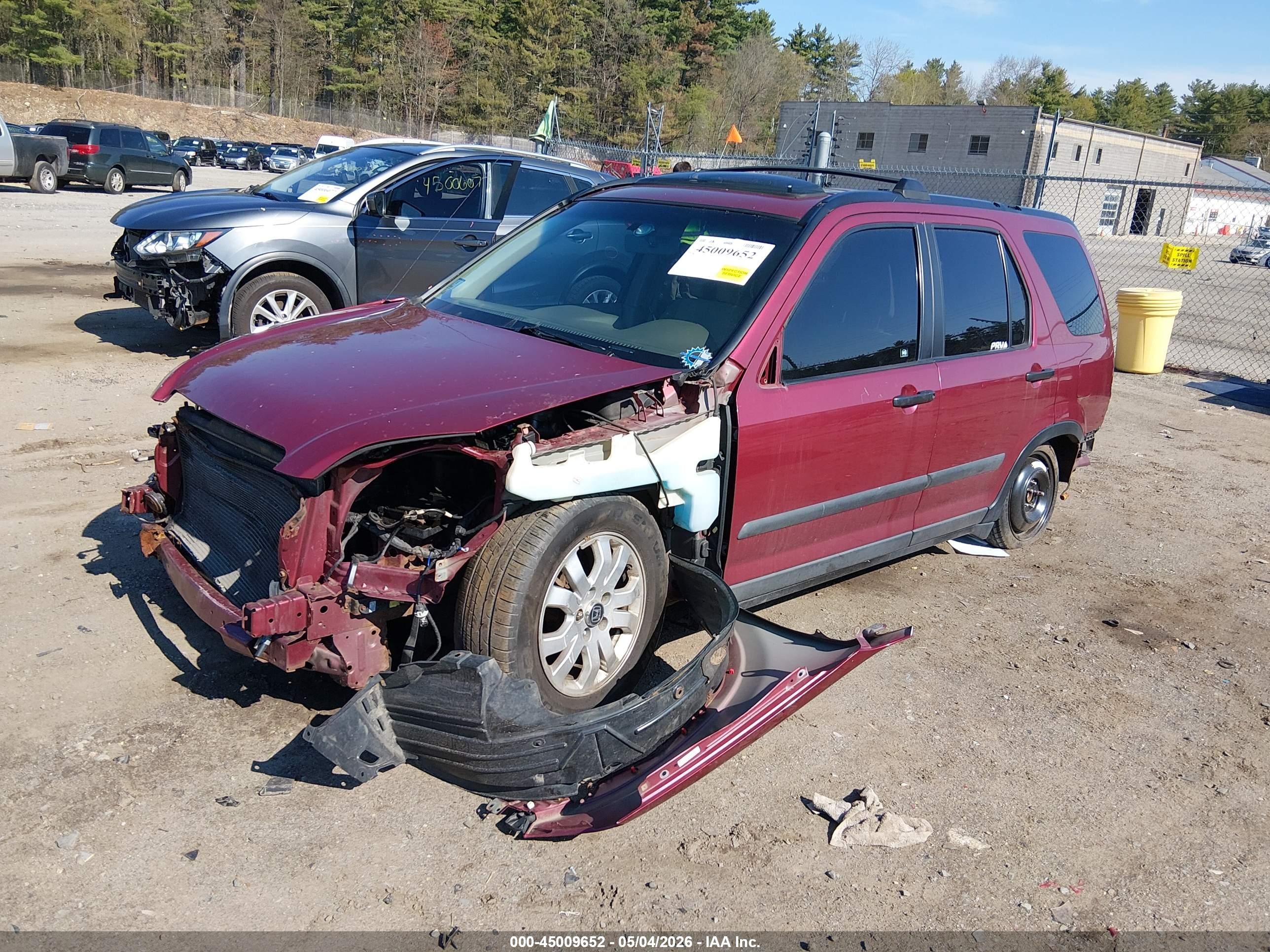 2006 Honda Cr-v Ex Red vin: SHSRD78866U413591