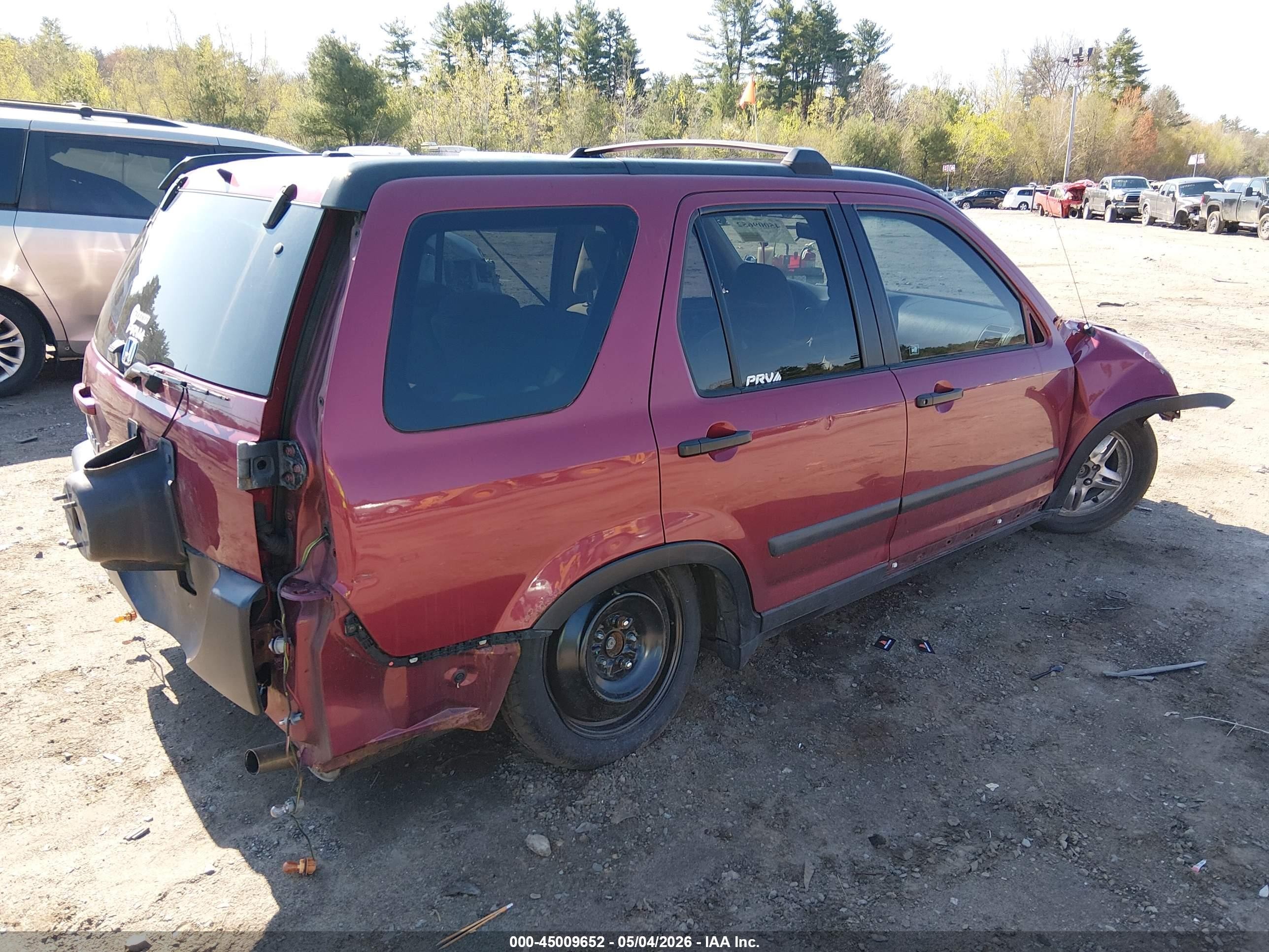 2006 Honda Cr-v Ex Red vin: SHSRD78866U413591