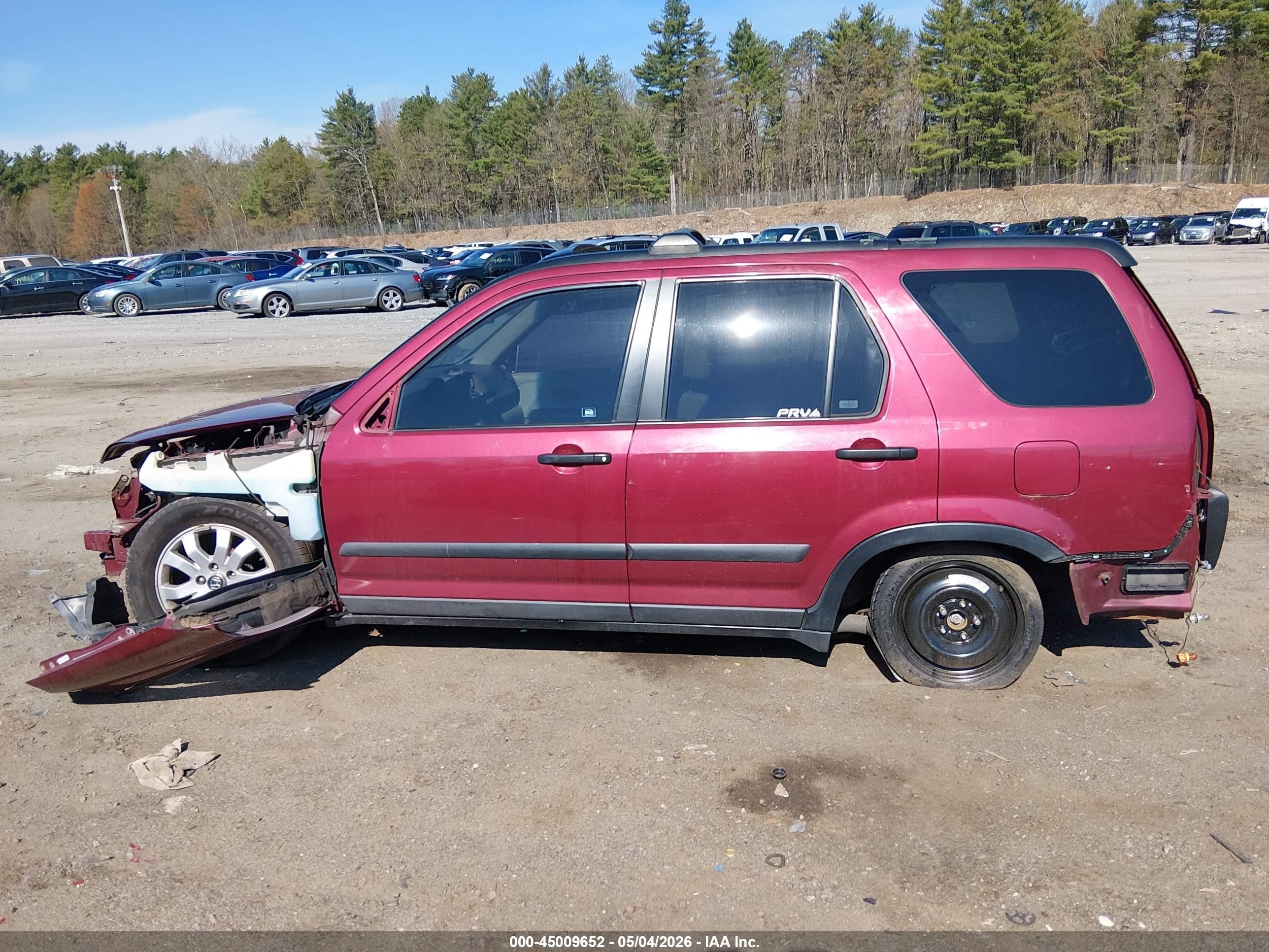 2006 Honda Cr-v Ex Red vin: SHSRD78866U413591