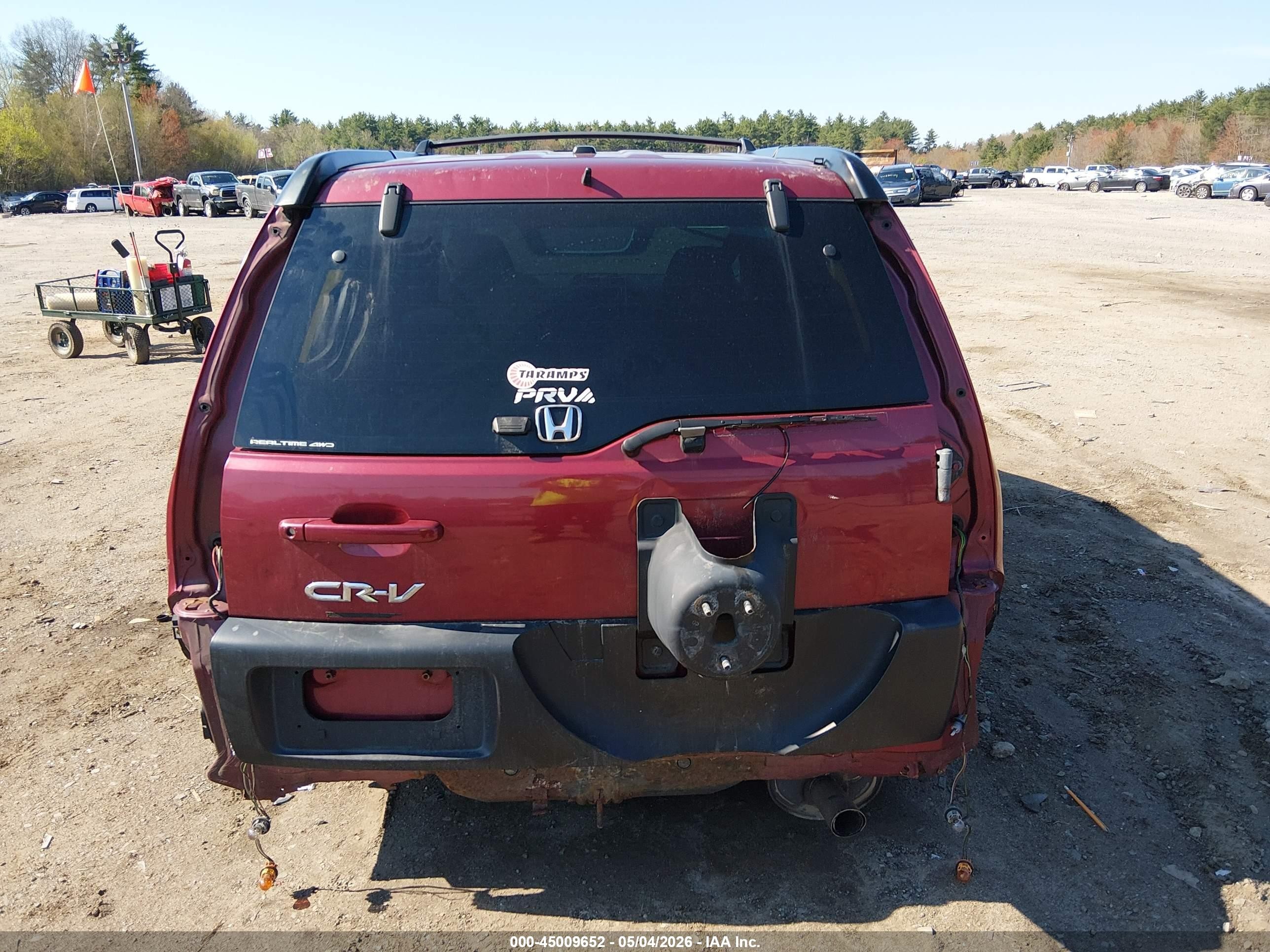 2006 Honda Cr-v Ex Red vin: SHSRD78866U413591