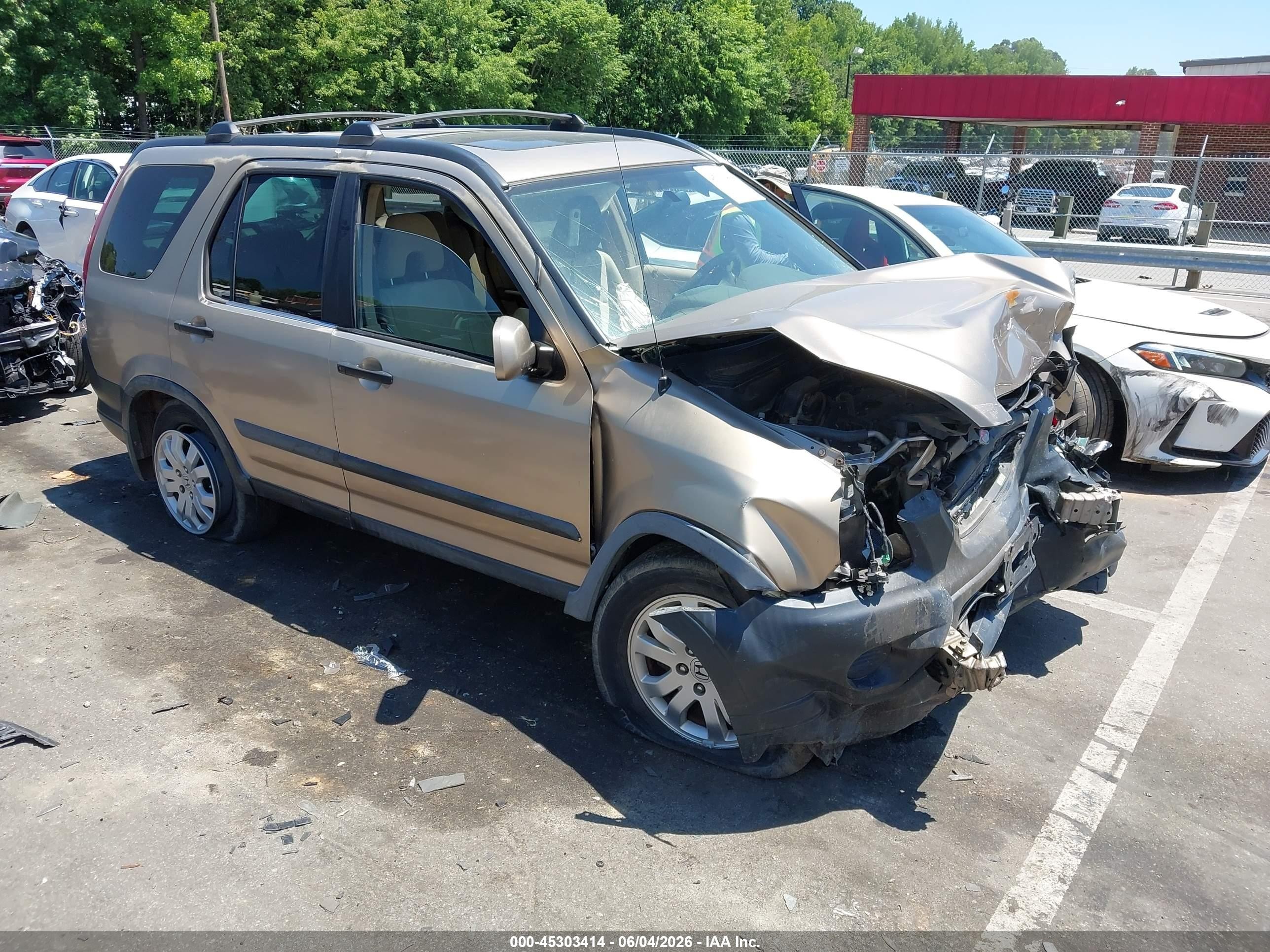 2006 Honda Cr-v Ex Золотой vin: SHSRD78866U418399