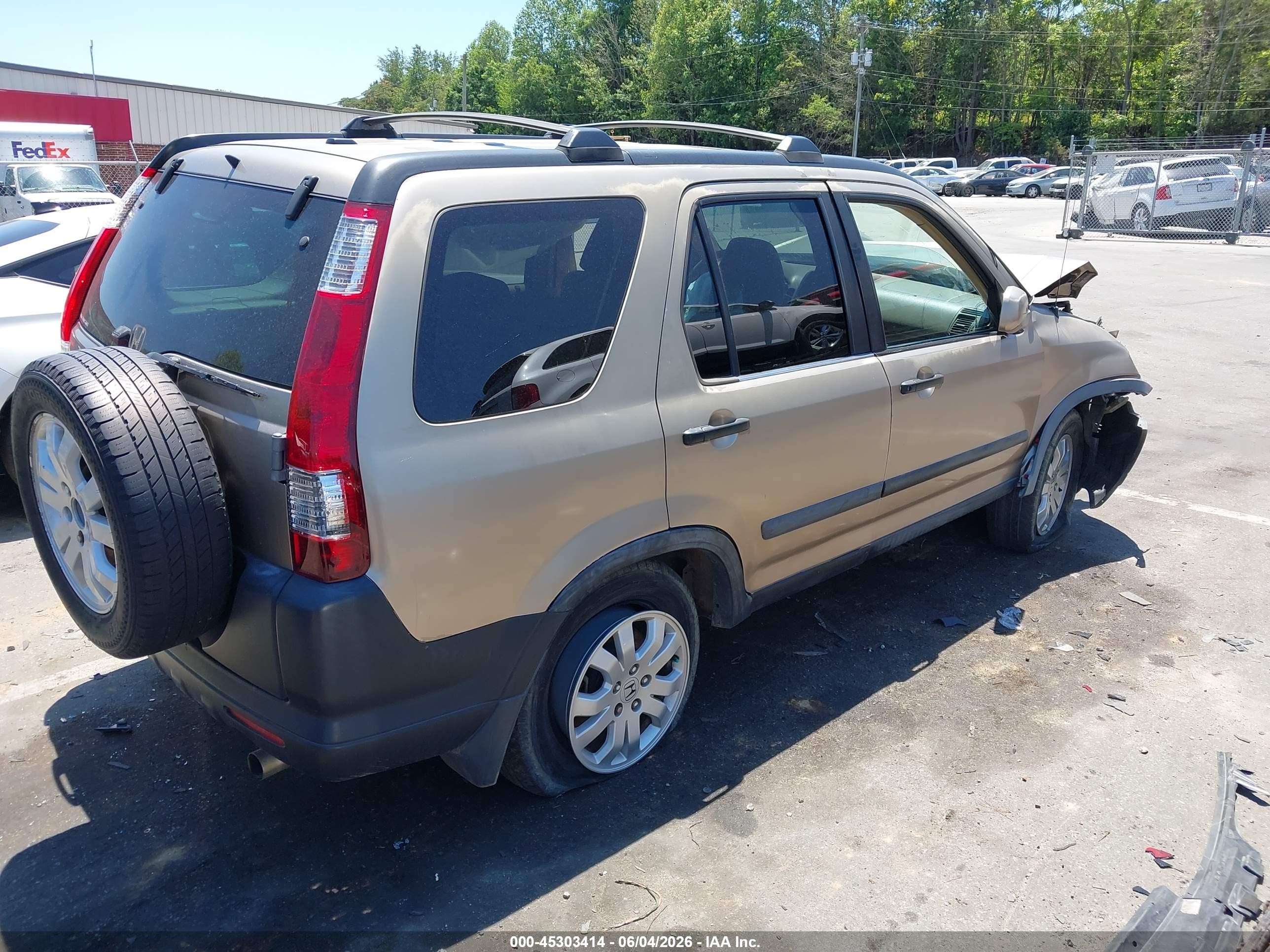2006 Honda Cr-v Ex Золотой vin: SHSRD78866U418399