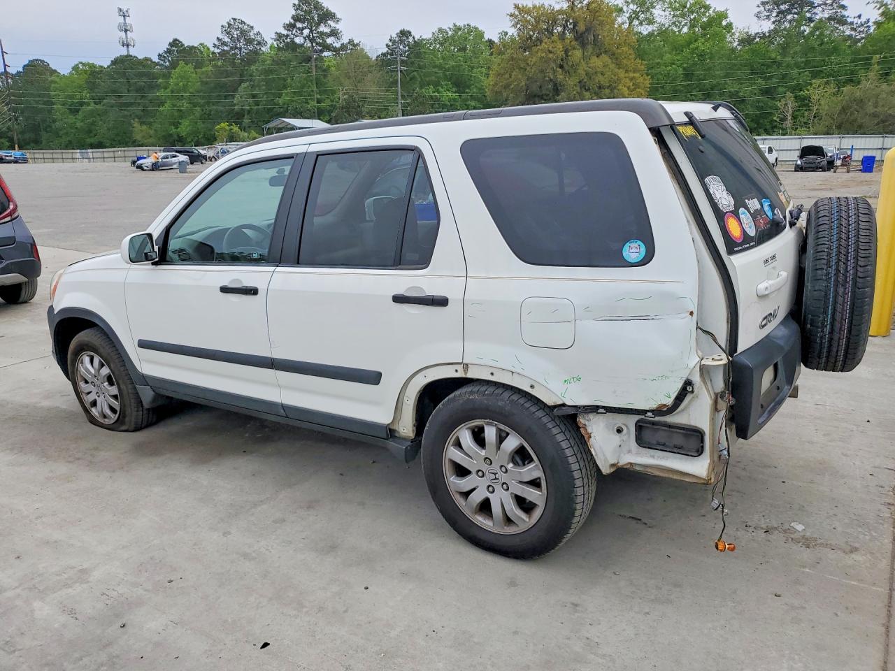 2006 Honda Cr-v Ex White vin: SHSRD78866U436871