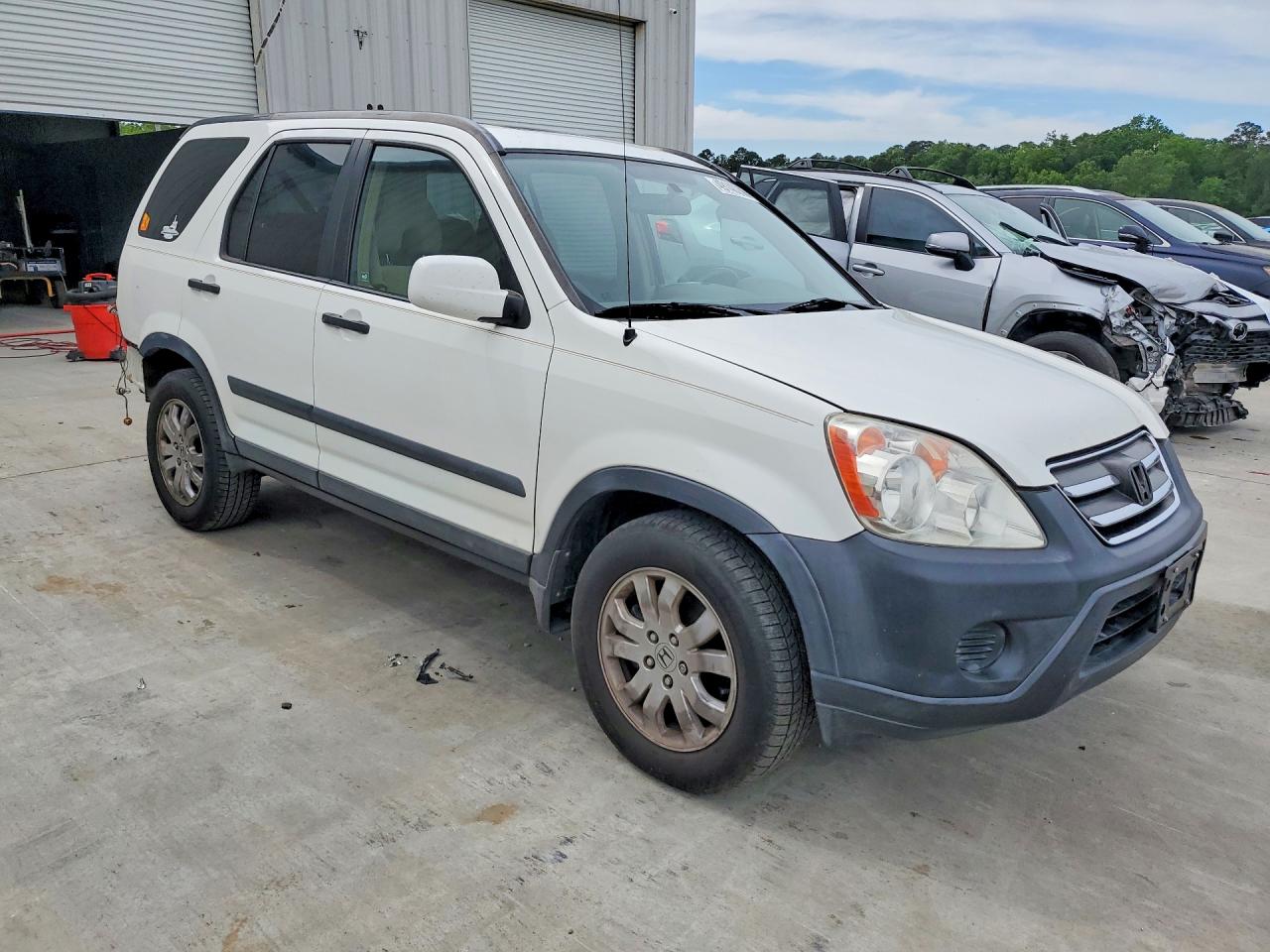 2006 Honda Cr-v Ex White vin: SHSRD78866U436871
