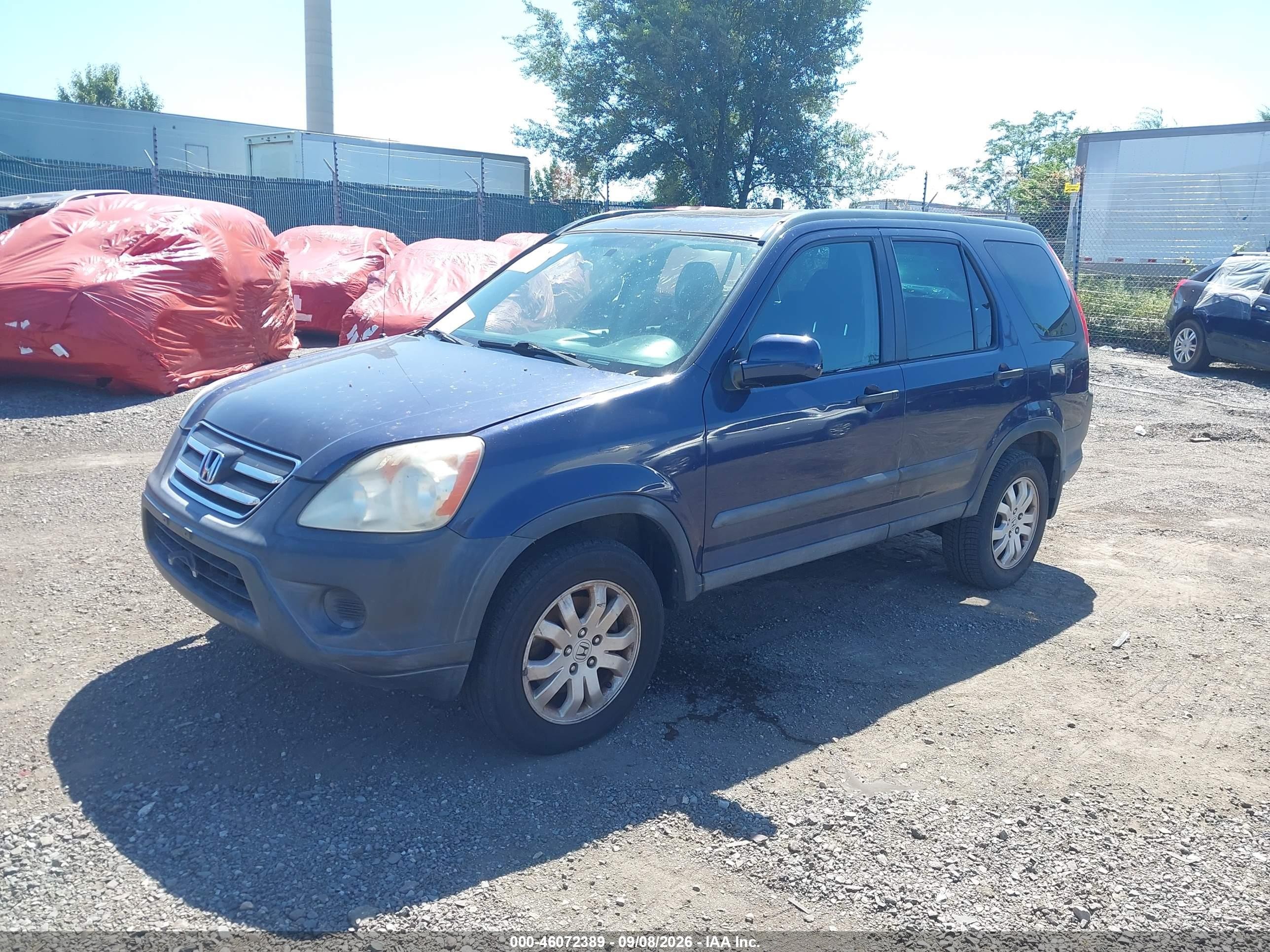 2006 Honda Cr-v Ex Dark Blue vin: SHSRD78866U446056