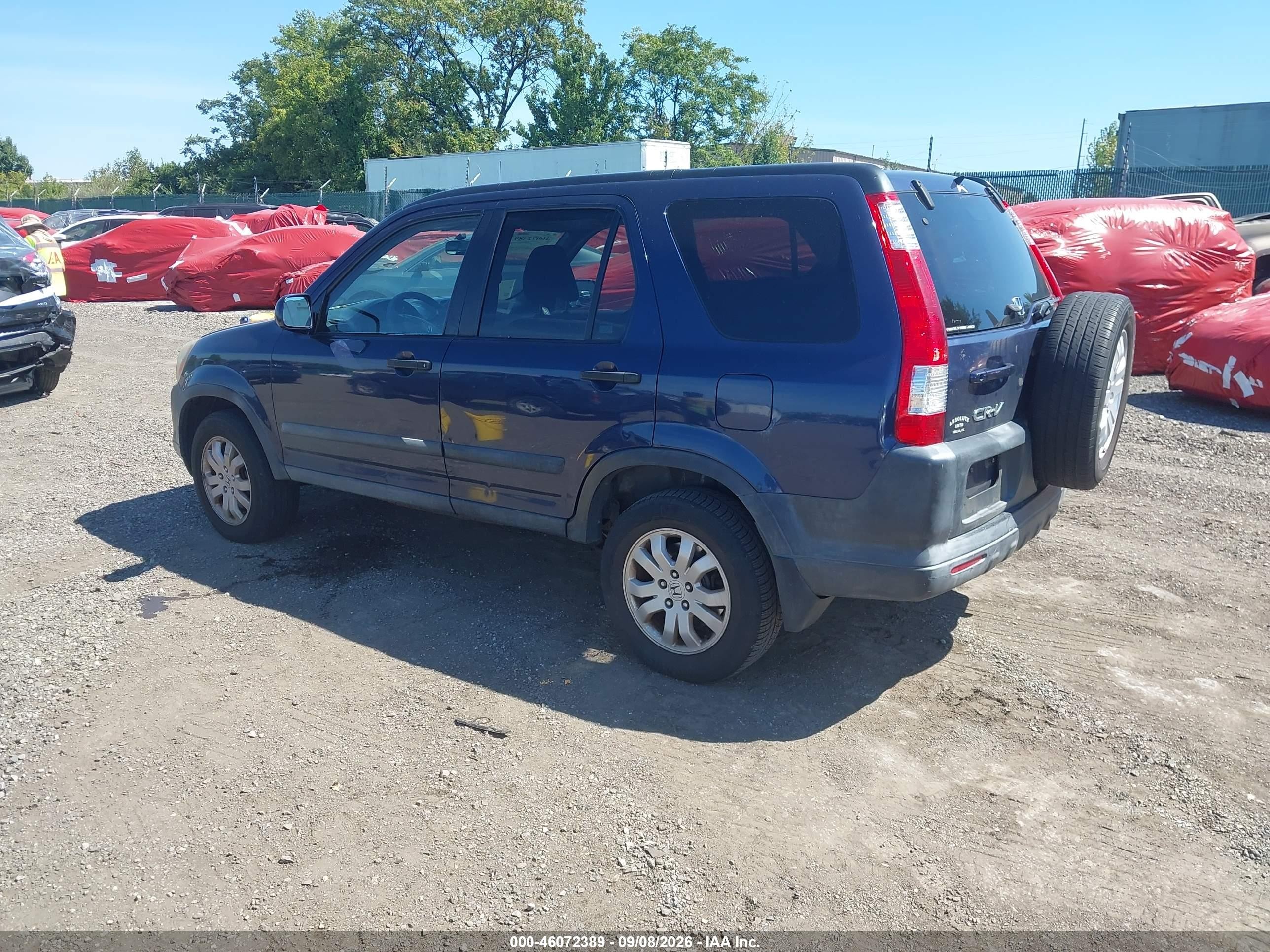 2006 Honda Cr-v Ex Dark Blue vin: SHSRD78866U446056