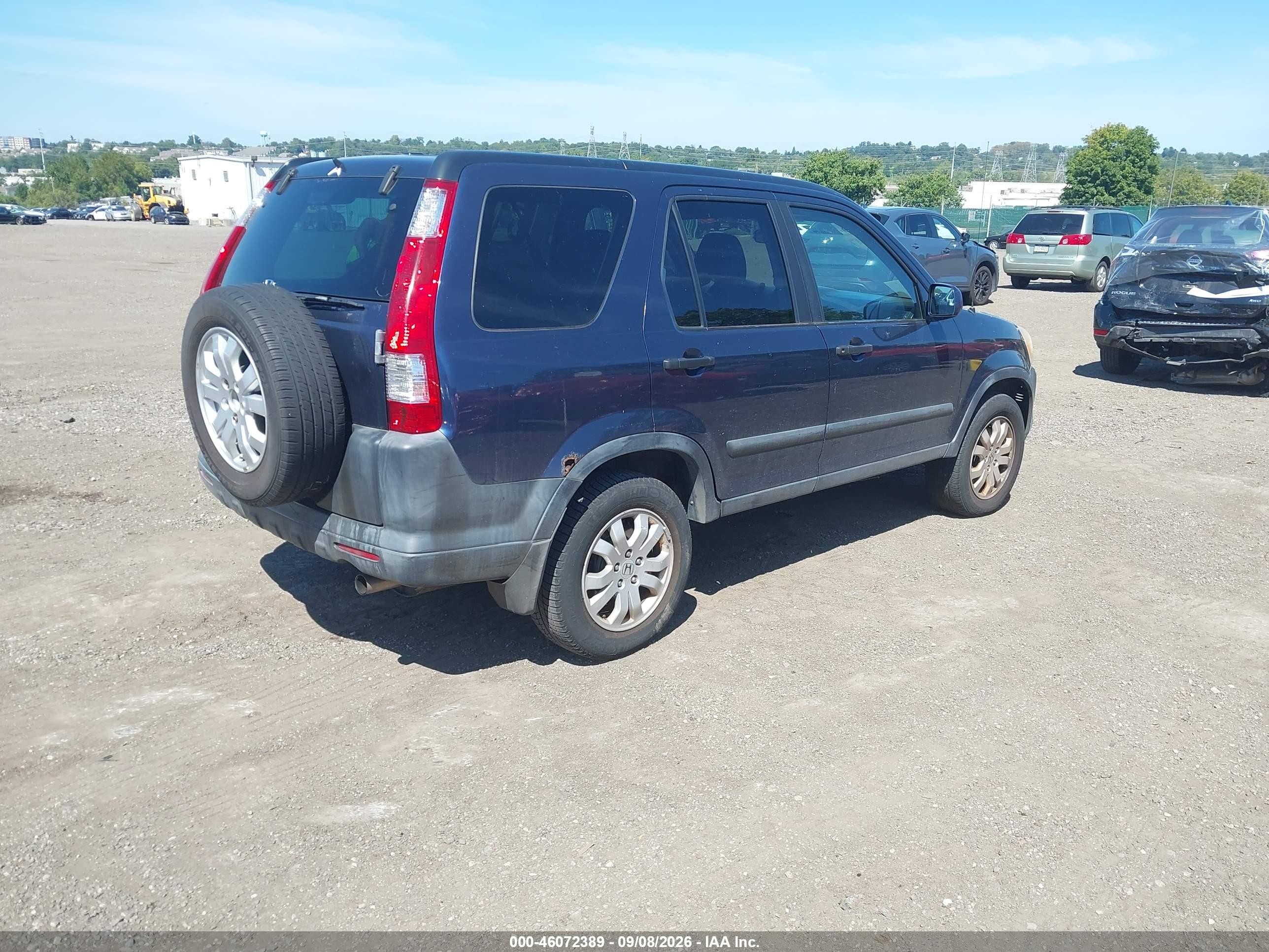 2006 Honda Cr-v Ex Dark Blue vin: SHSRD78866U446056