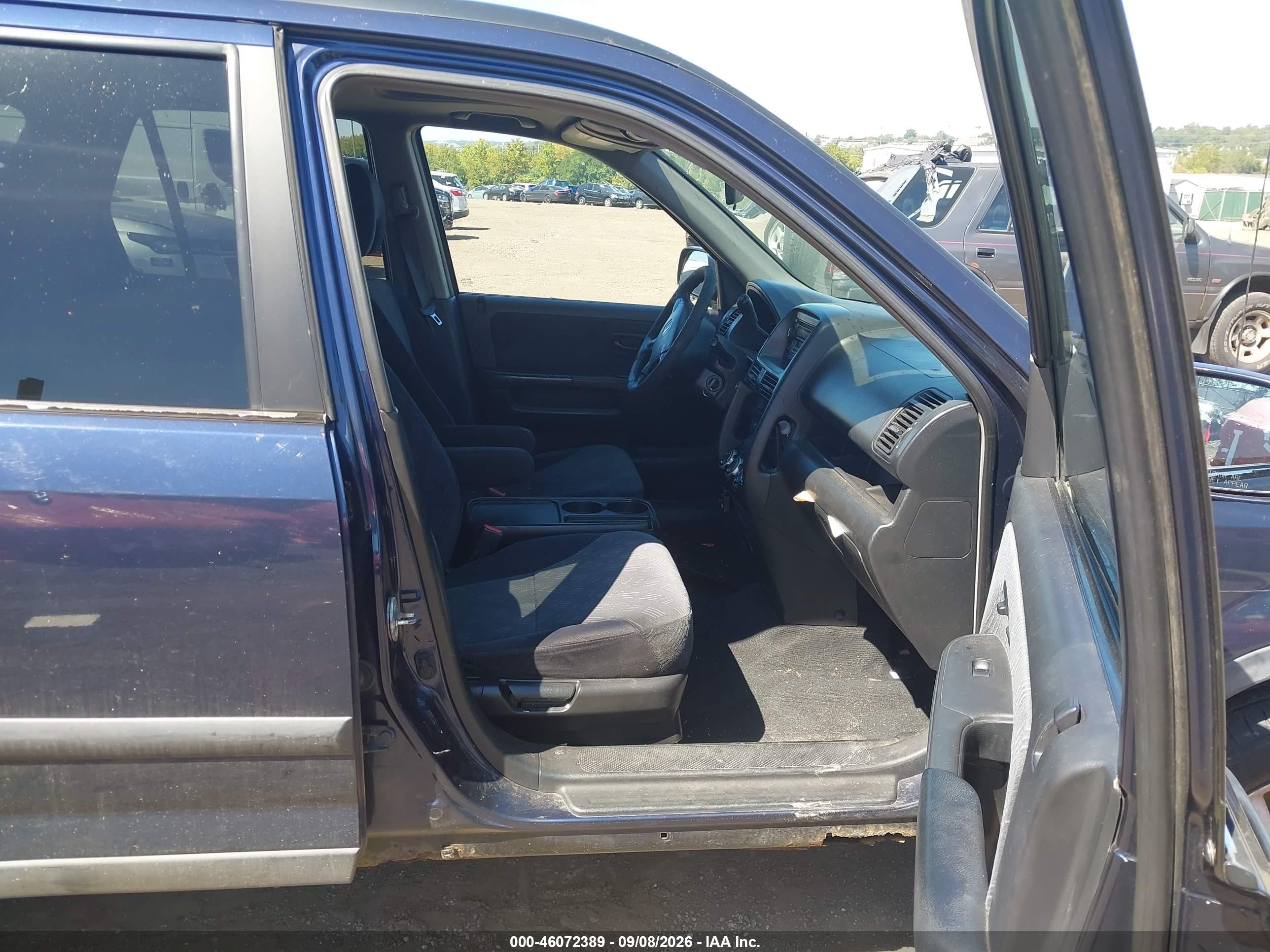 2006 Honda Cr-v Ex Dark Blue vin: SHSRD78866U446056