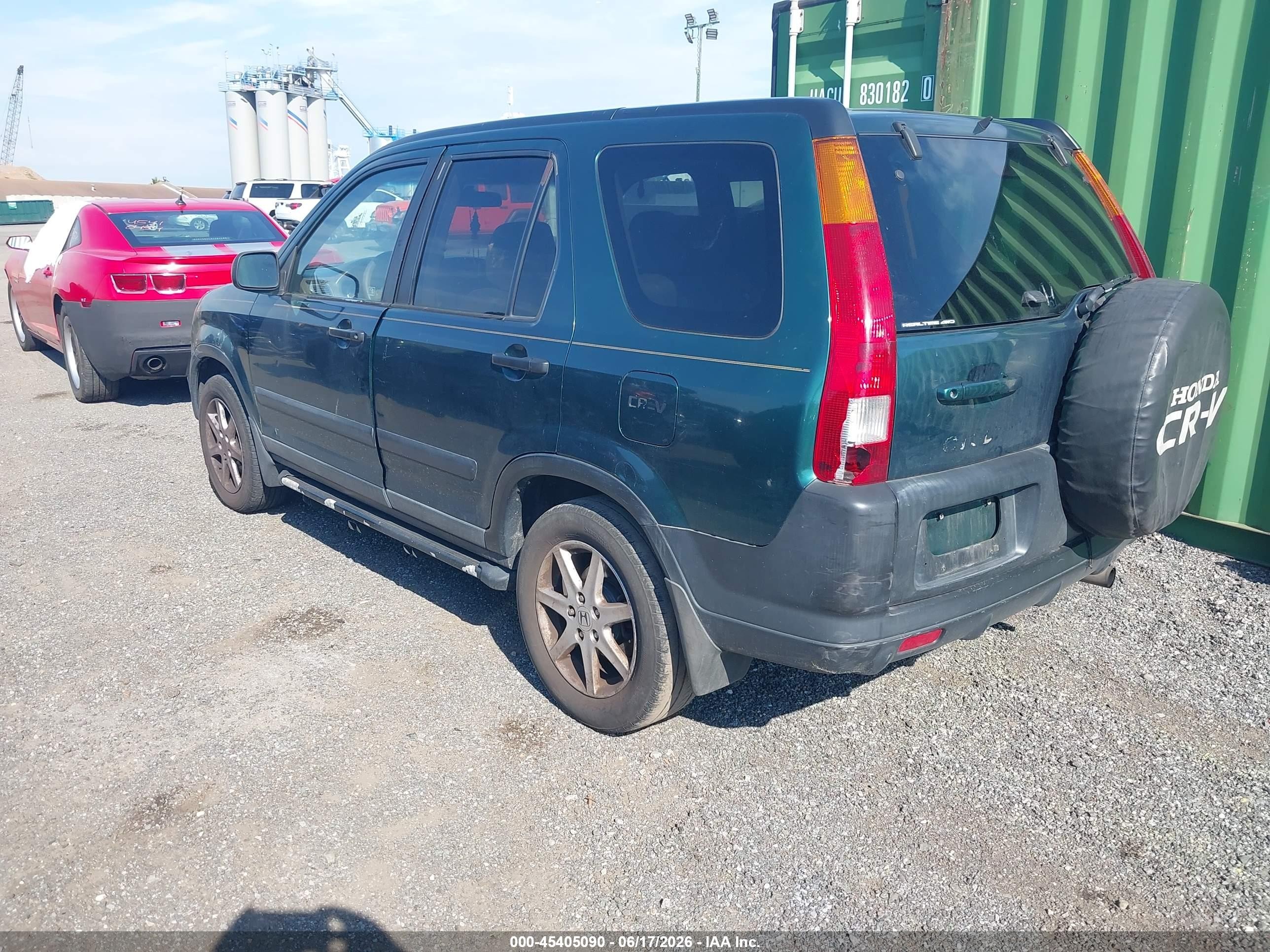2003 Honda Cr-v Ex Зеленый vin: SHSRD78873U102411