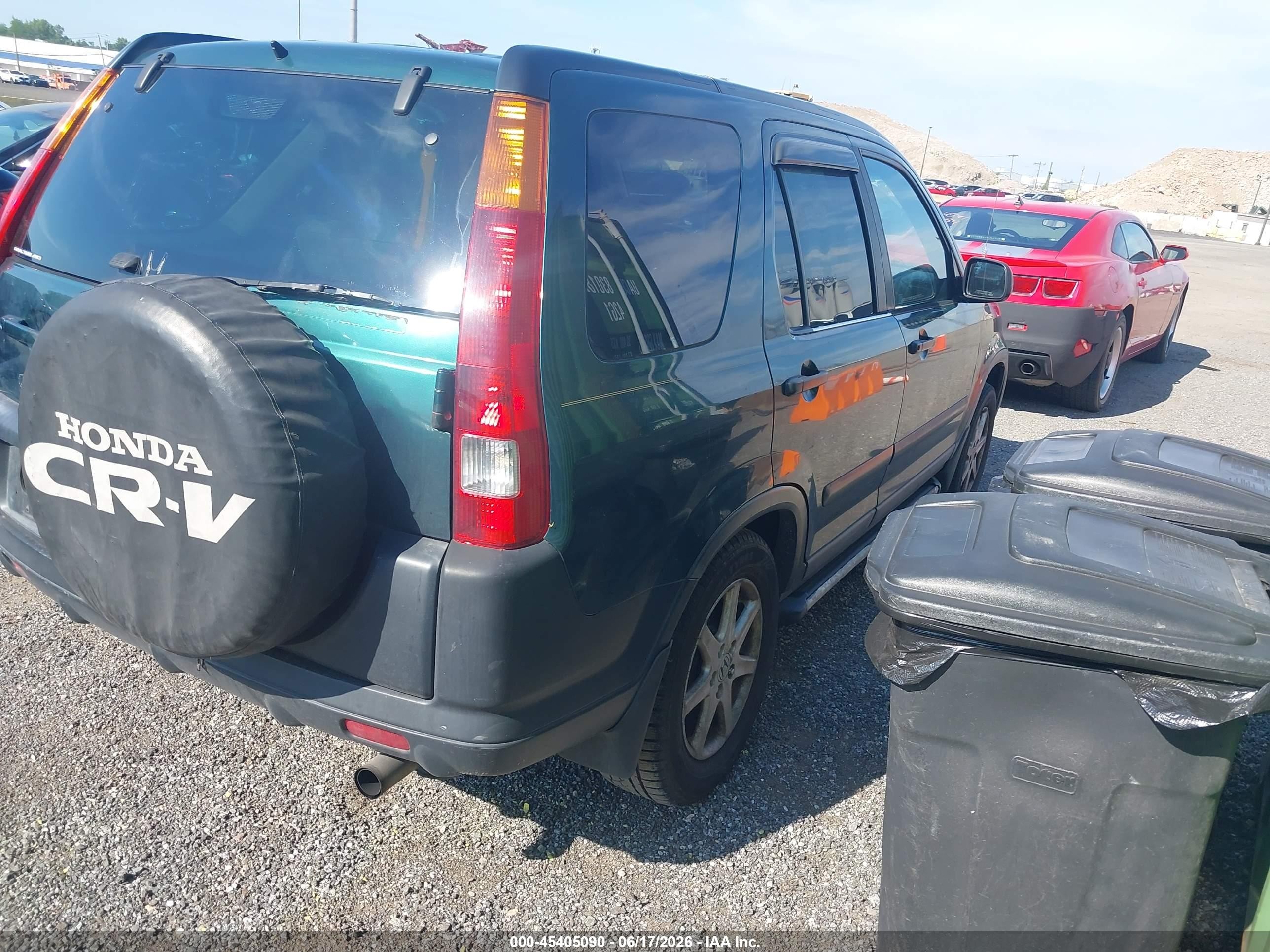 2003 Honda Cr-v Ex Зеленый vin: SHSRD78873U102411