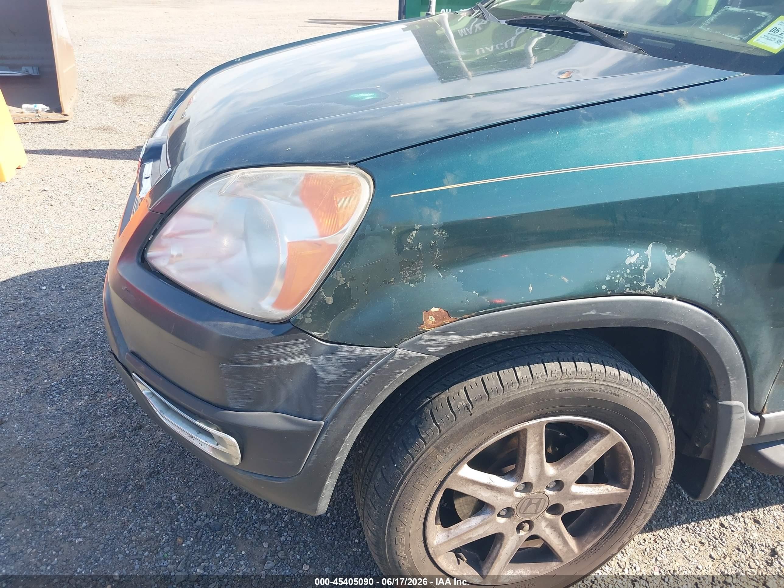 2003 Honda Cr-v Ex Зеленый vin: SHSRD78873U102411