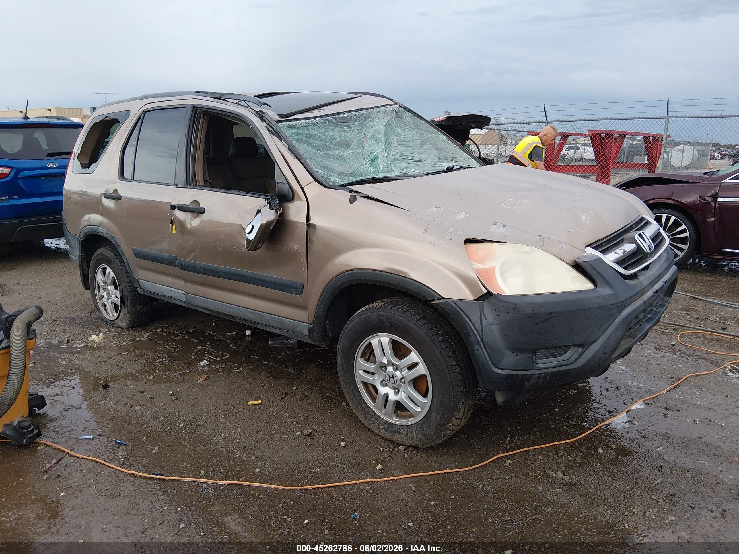 2003 Honda Cr-v Ex Beige vin: SHSRD78873U107933