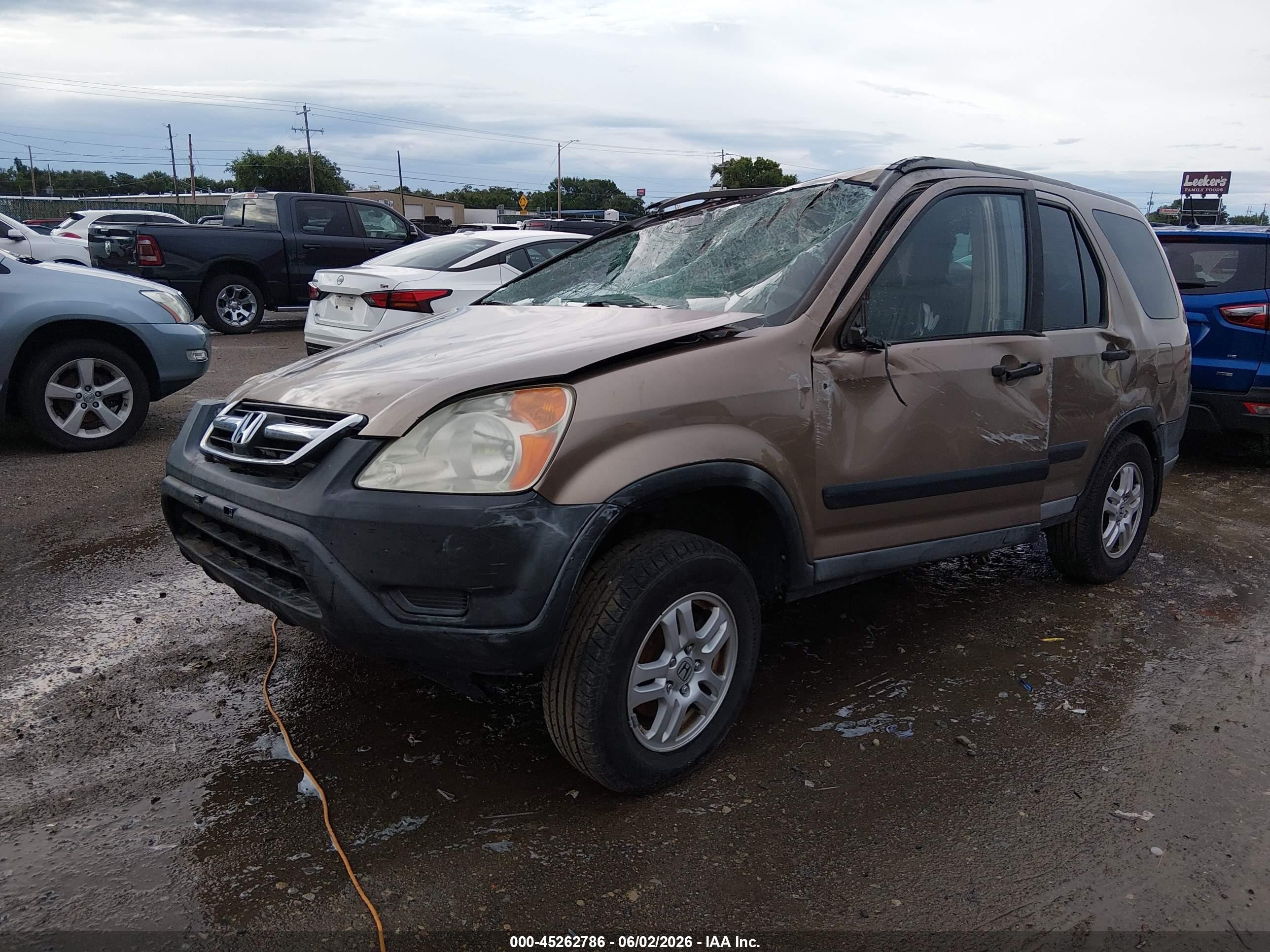 2003 Honda Cr-v Ex Beige vin: SHSRD78873U107933