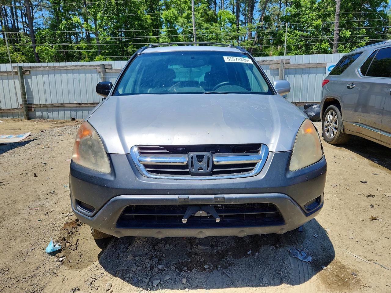 2003 Honda Cr-v Ex Silver vin: SHSRD78873U120083
