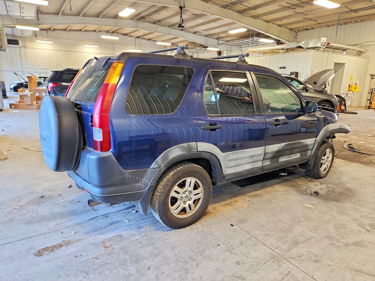 2003 Honda Cr-v Ex Blue vin: SHSRD78873U121007