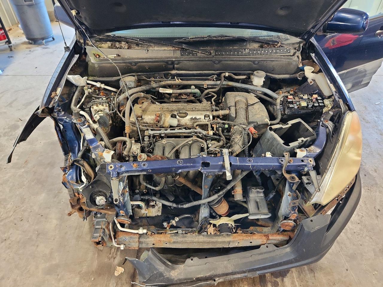 2003 Honda Cr-v Ex Blue vin: SHSRD78873U121007