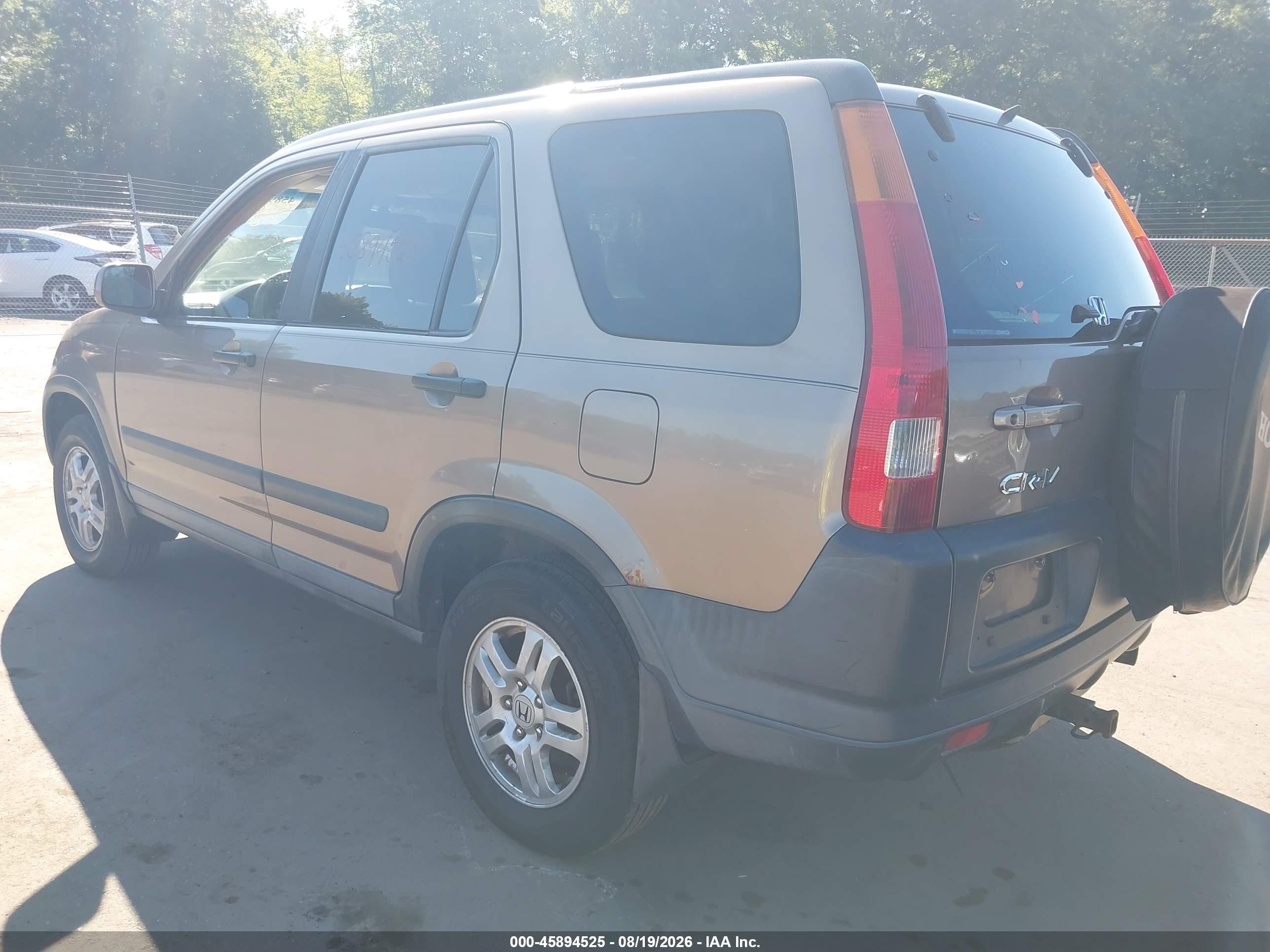 2003 Honda Cr-v Ex Gold vin: SHSRD78873U123761