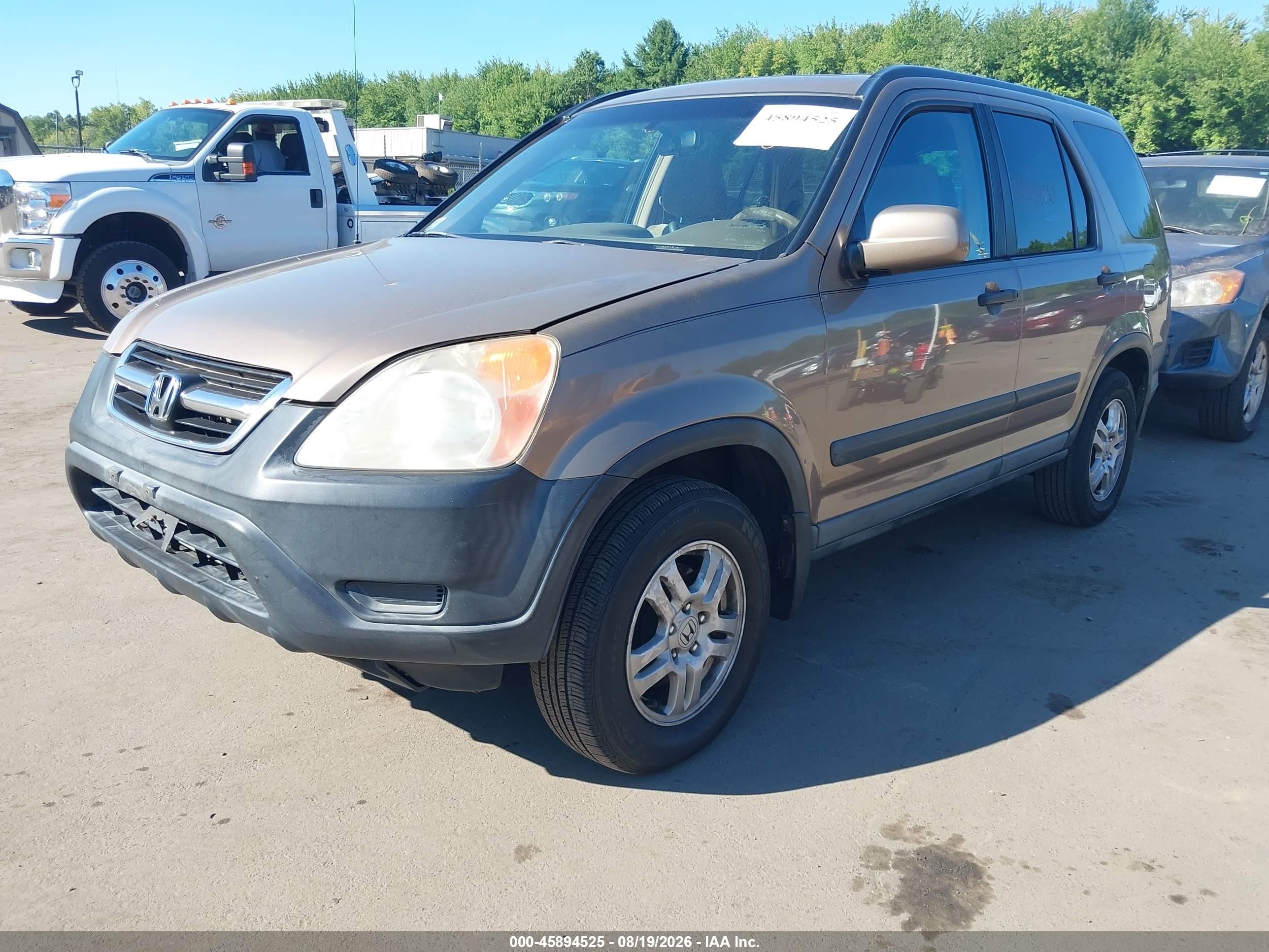2003 Honda Cr-v Ex Gold vin: SHSRD78873U123761