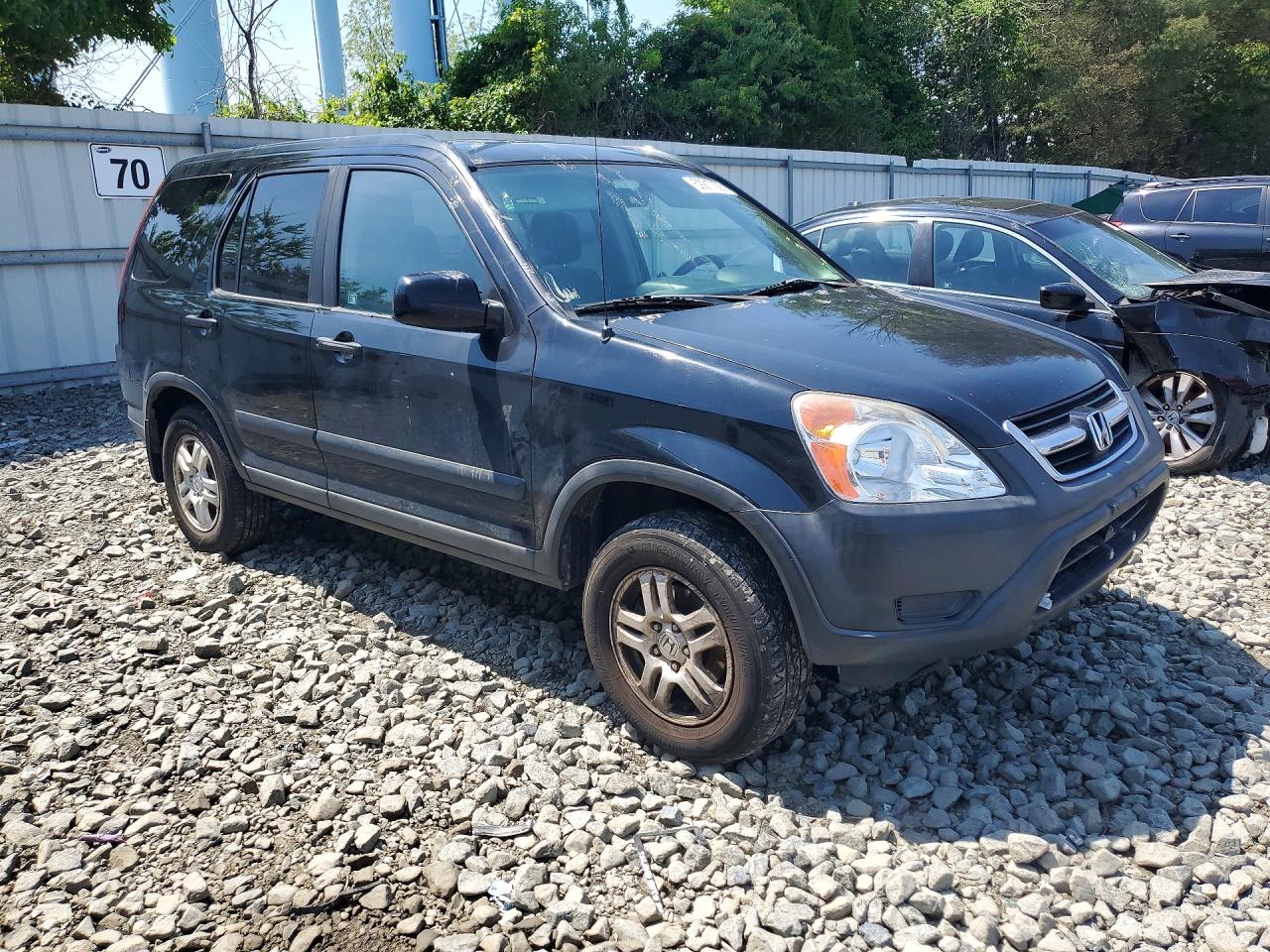 2003 Honda Cr-v Ex Black vin: SHSRD78873U137868