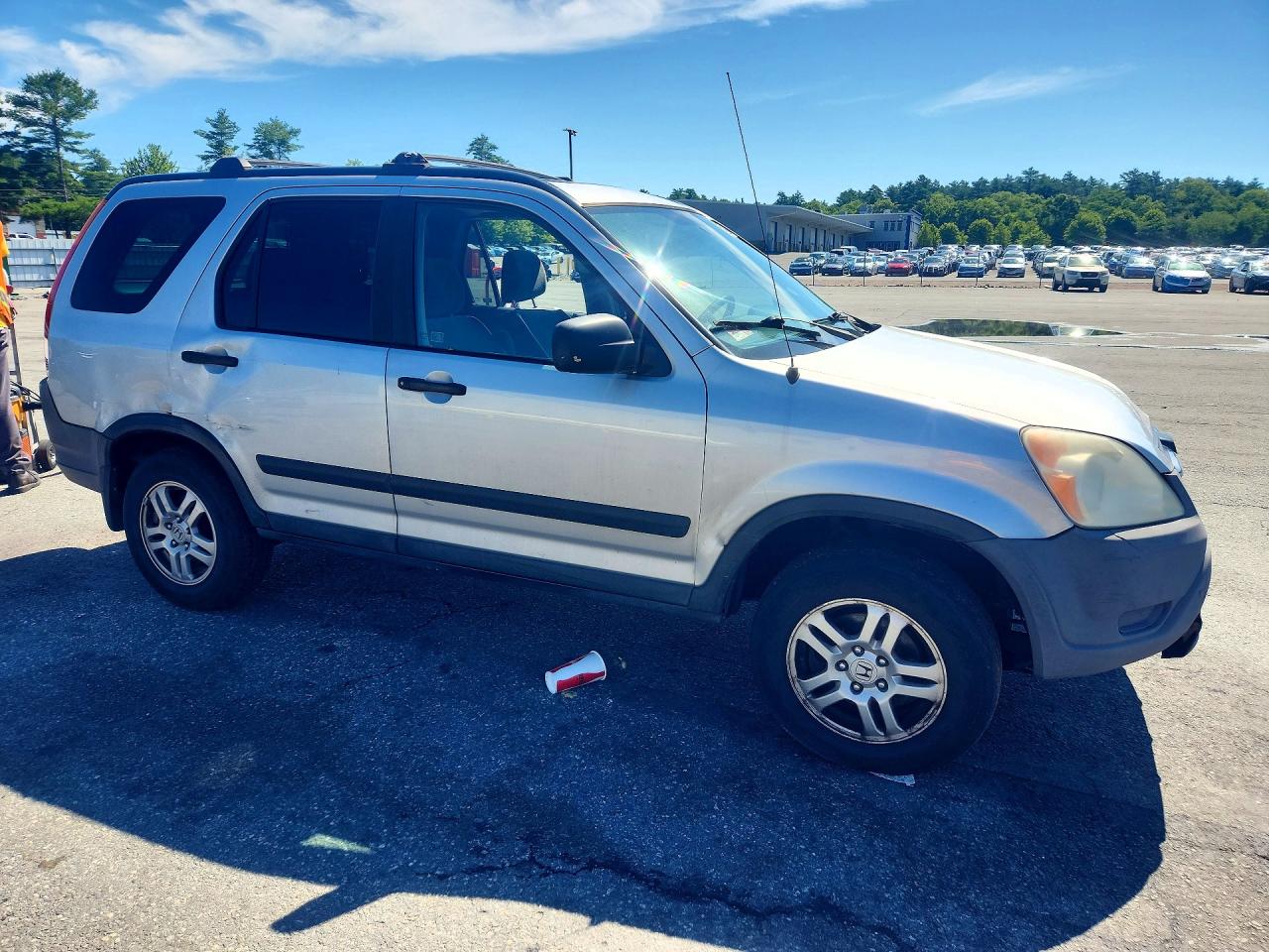 2003 Honda Cr-v Ex Silver vin: SHSRD78873U142312
