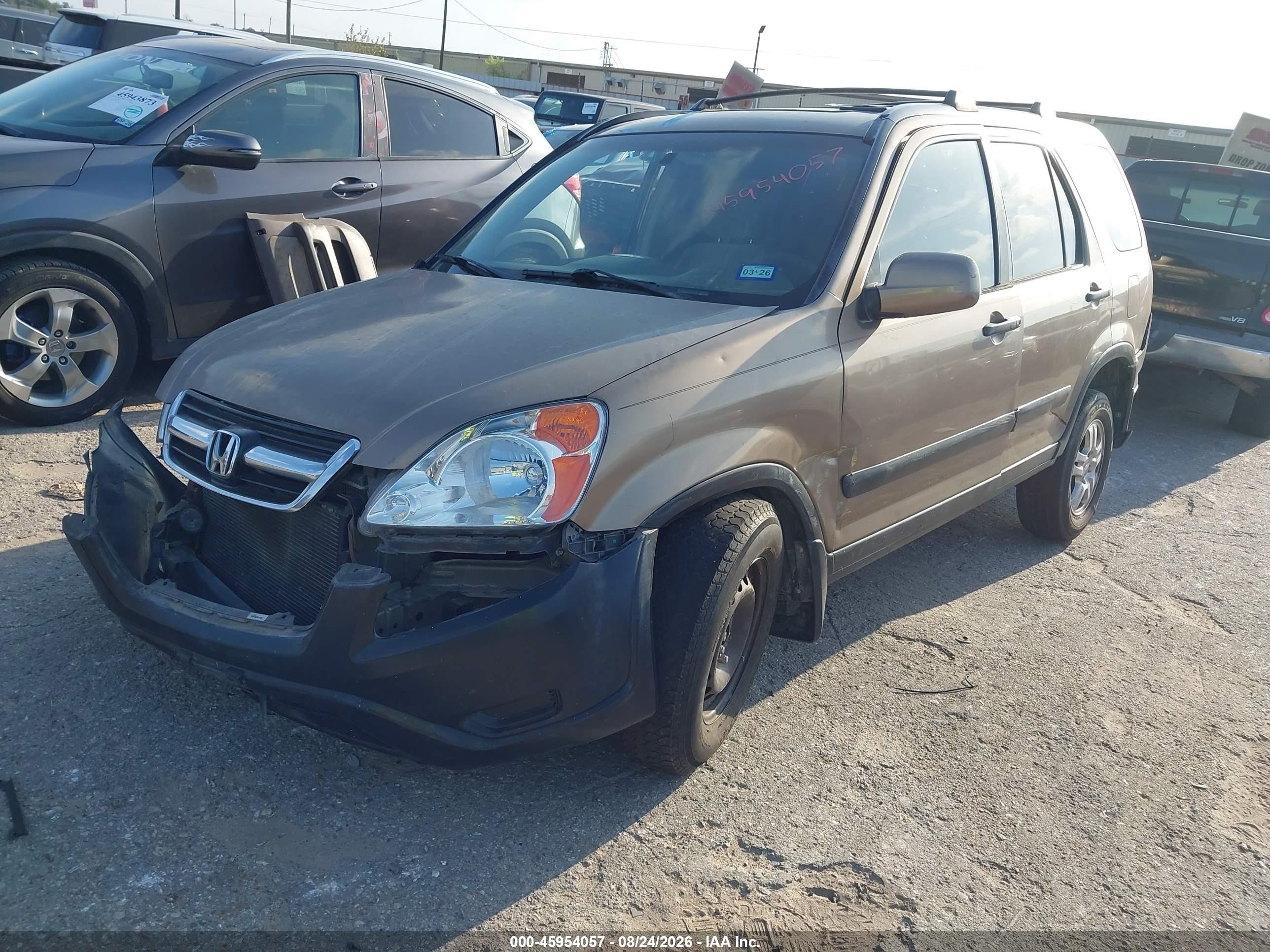2003 Honda Cr-v Ex Gold vin: SHSRD78873U154847
