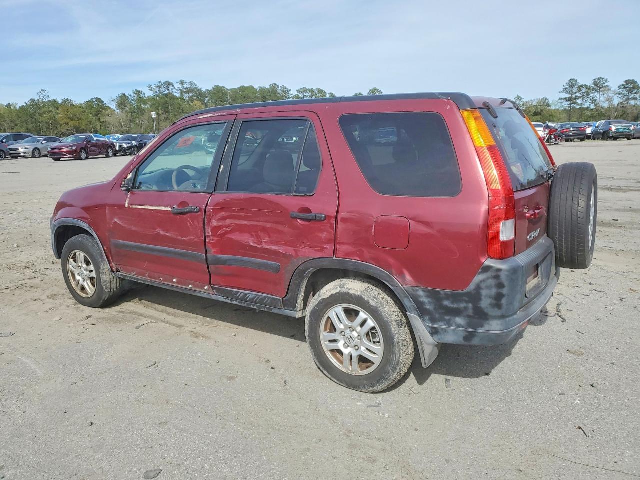 2003 Honda Cr-v Ex Maroon vin: SHSRD78873U157456
