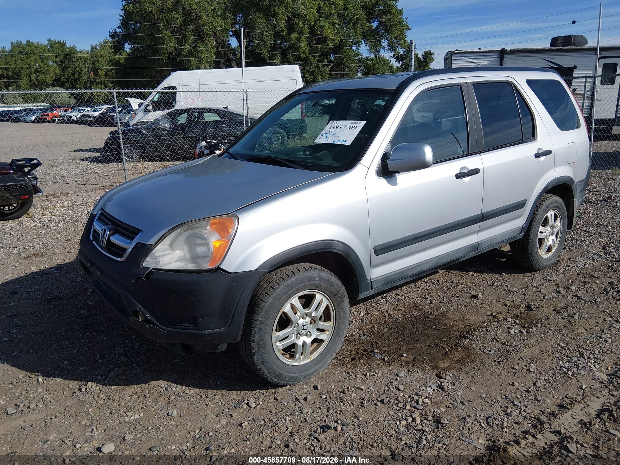 2004 Honda Cr-v Ex Silver vin: SHSRD78874U200968