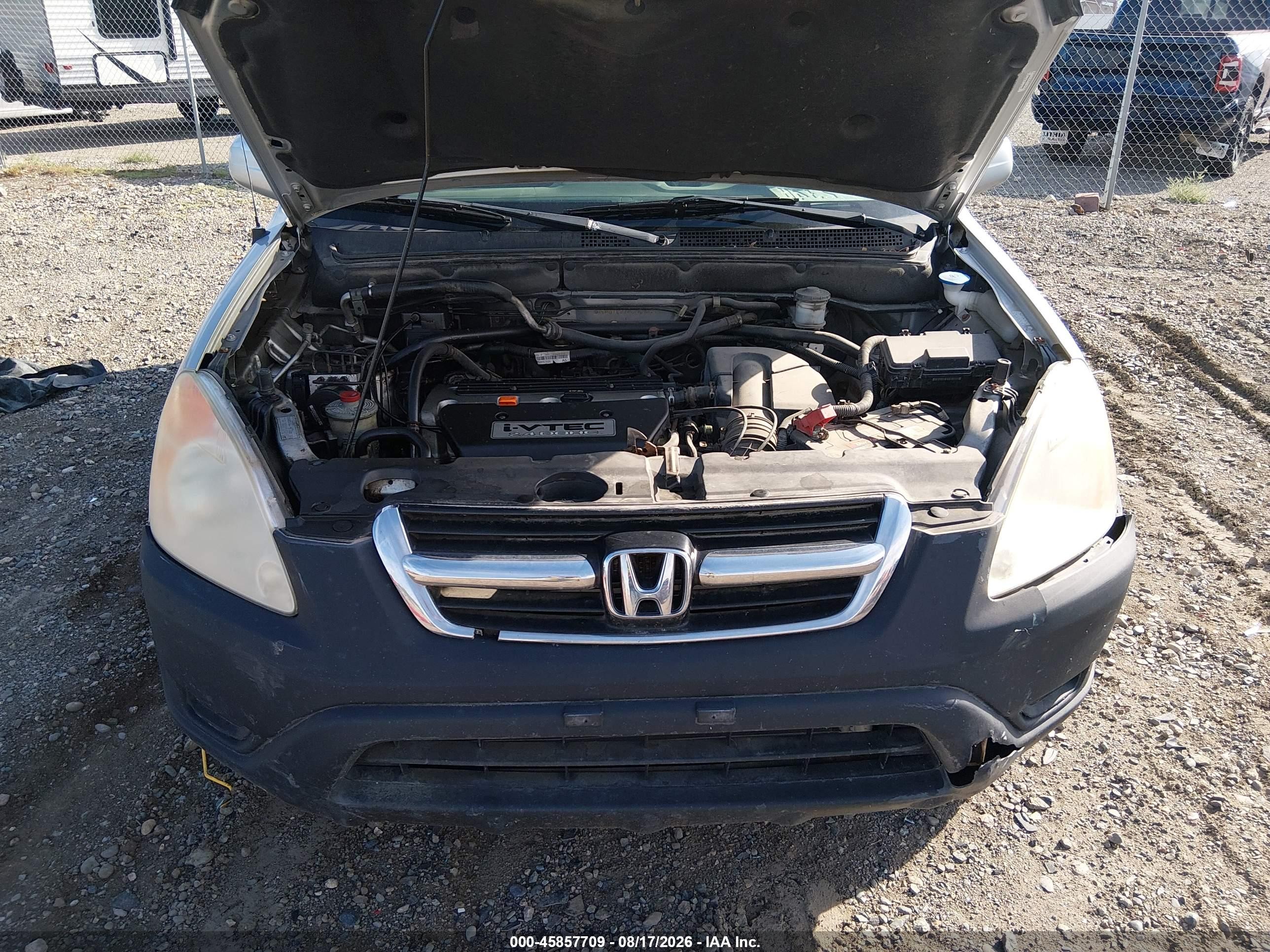 2004 Honda Cr-v Ex Silver vin: SHSRD78874U200968