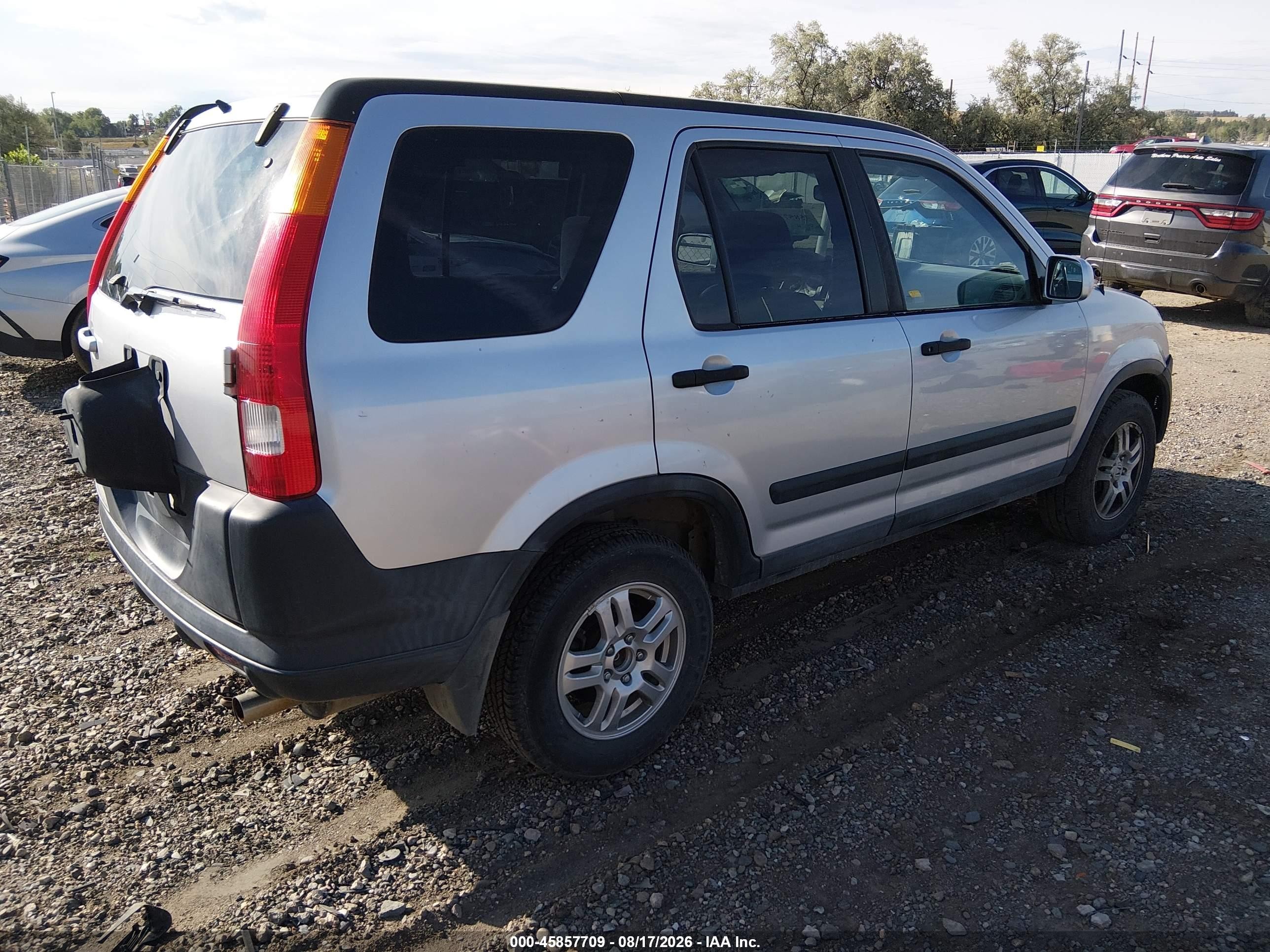 2004 Honda Cr-v Ex Silver vin: SHSRD78874U200968
