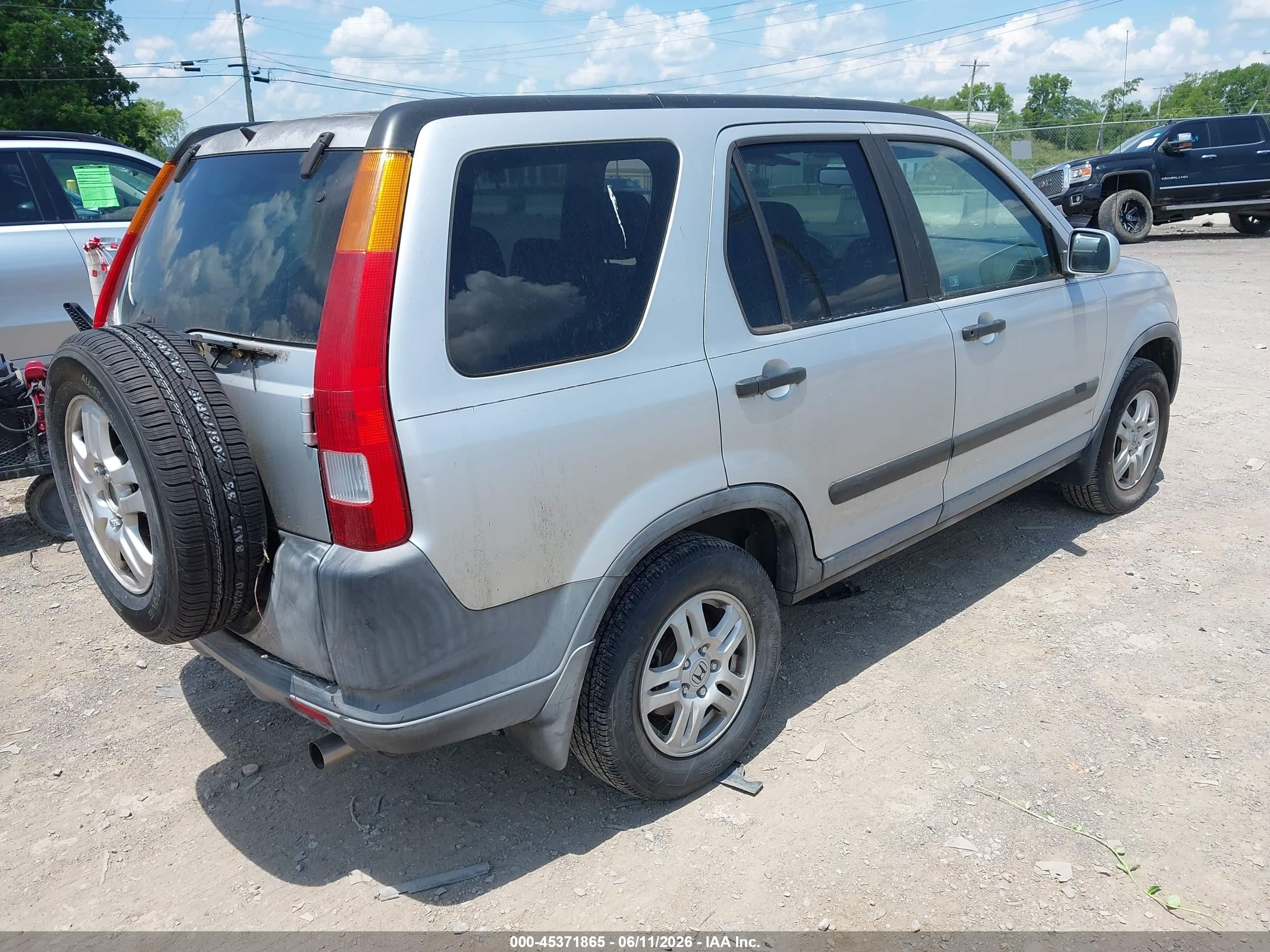 2004 Honda Cr-v Ex Silver vin: SHSRD78874U208777