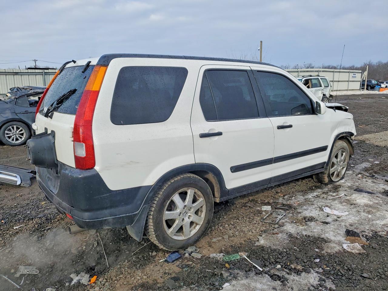 2004 Honda Cr-v Ex White vin: SHSRD78874U246140