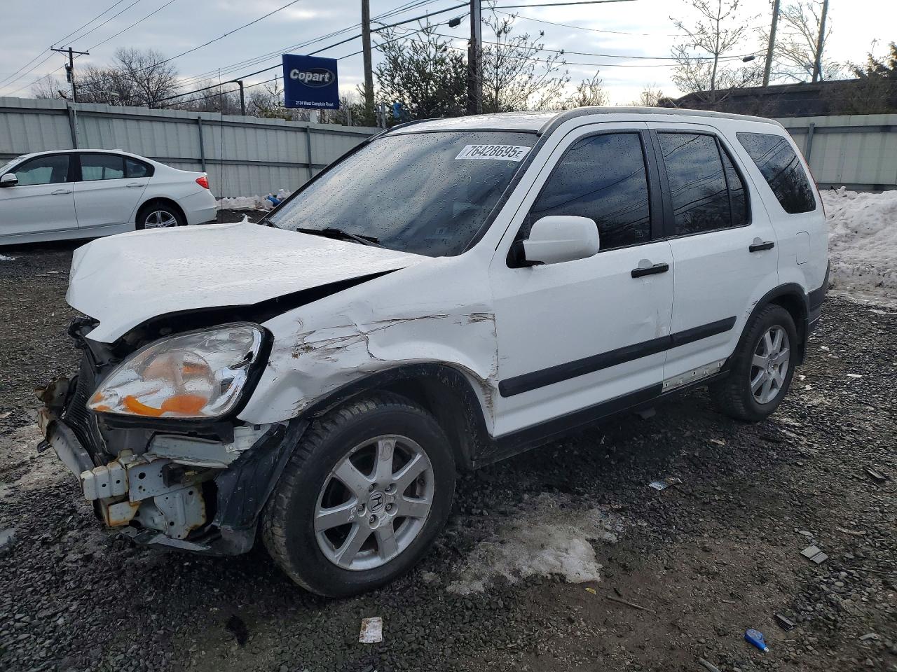 2004 Honda Cr-v Ex White vin: SHSRD78874U246140