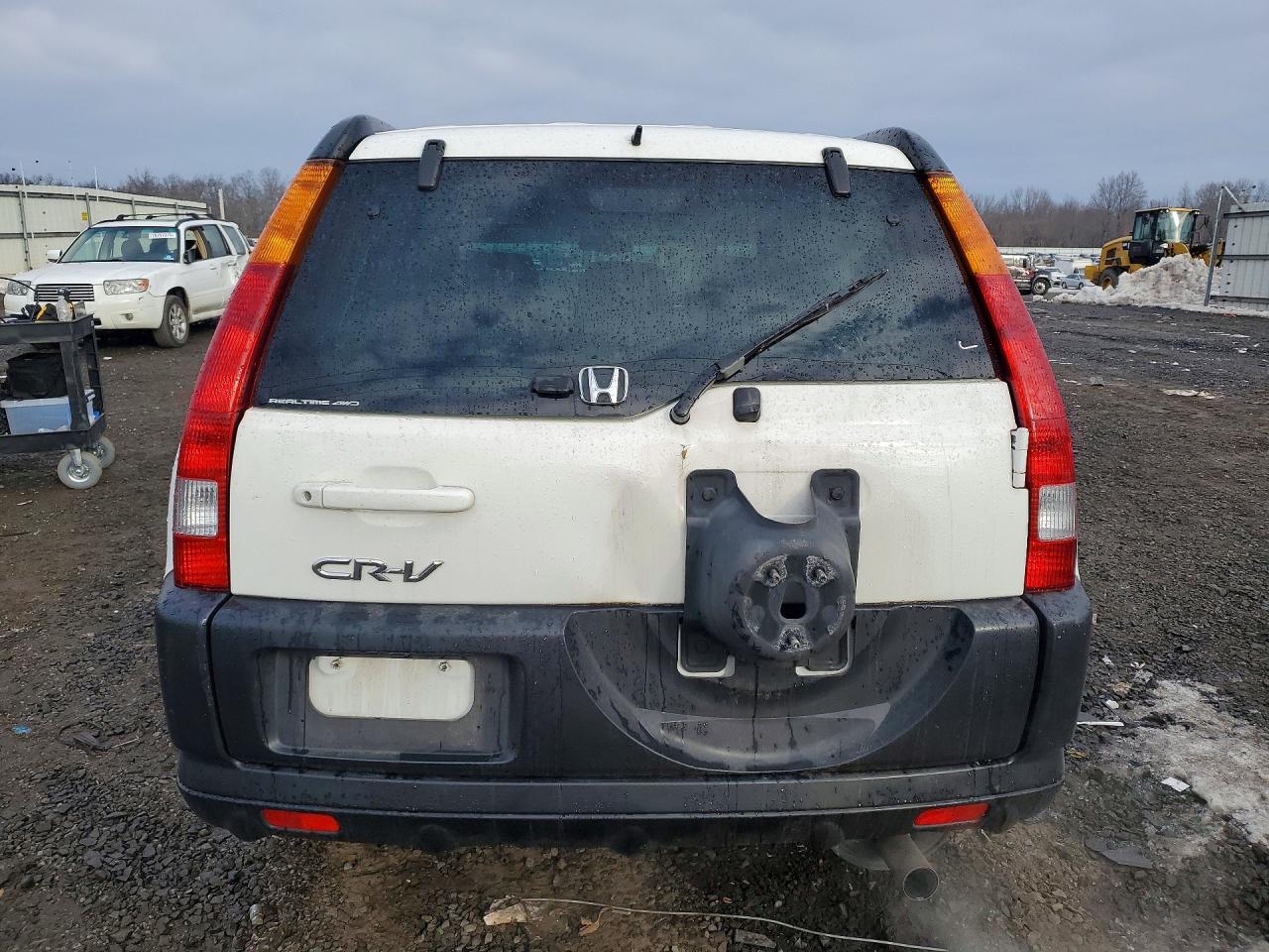 2004 Honda Cr-v Ex White vin: SHSRD78874U246140