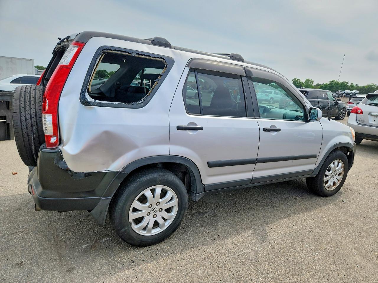 2005 Honda Cr-v Ex Silver vin: SHSRD78875U305074