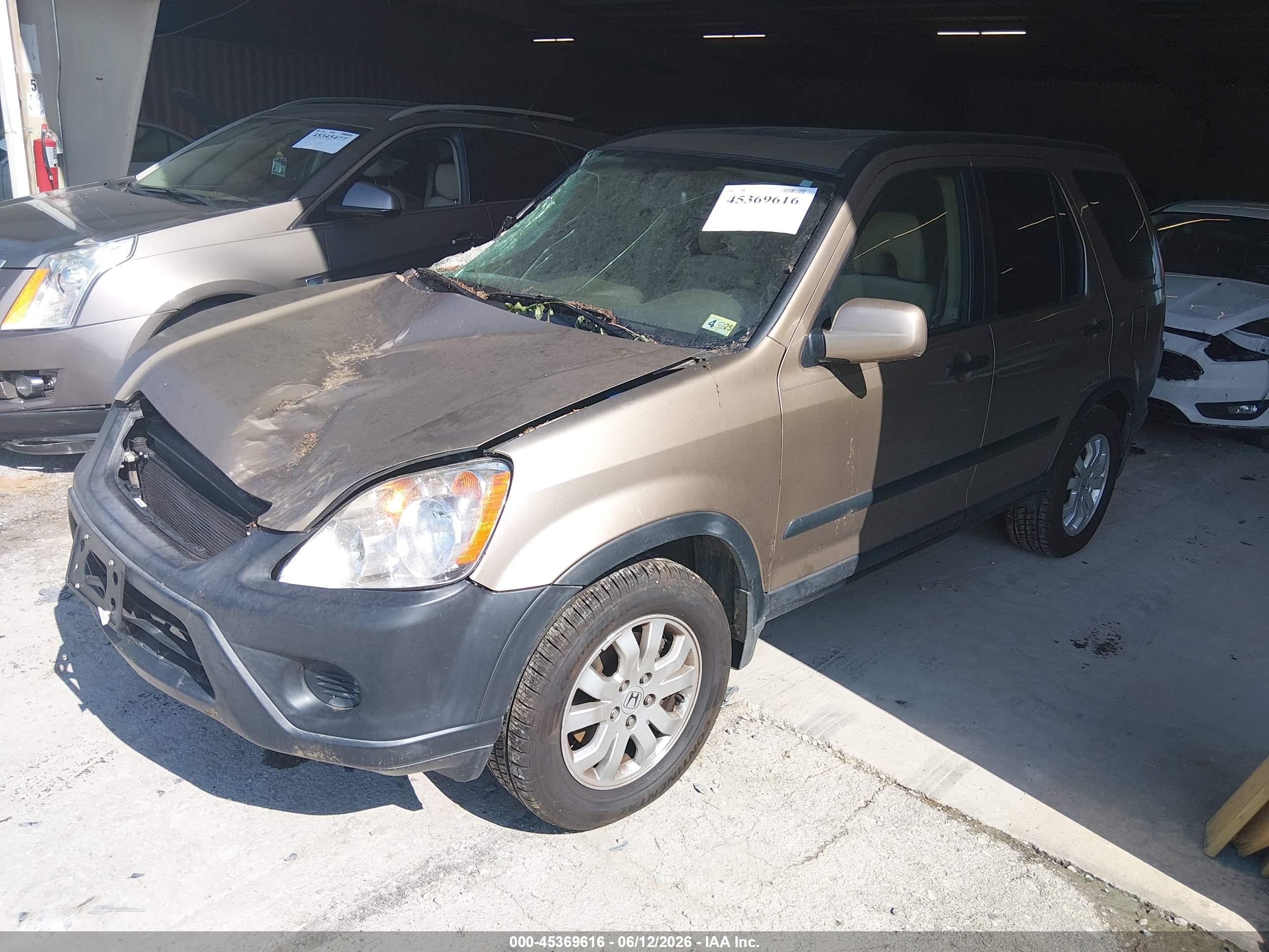 2005 Honda Cr-v Ex Gold vin: SHSRD78875U309075