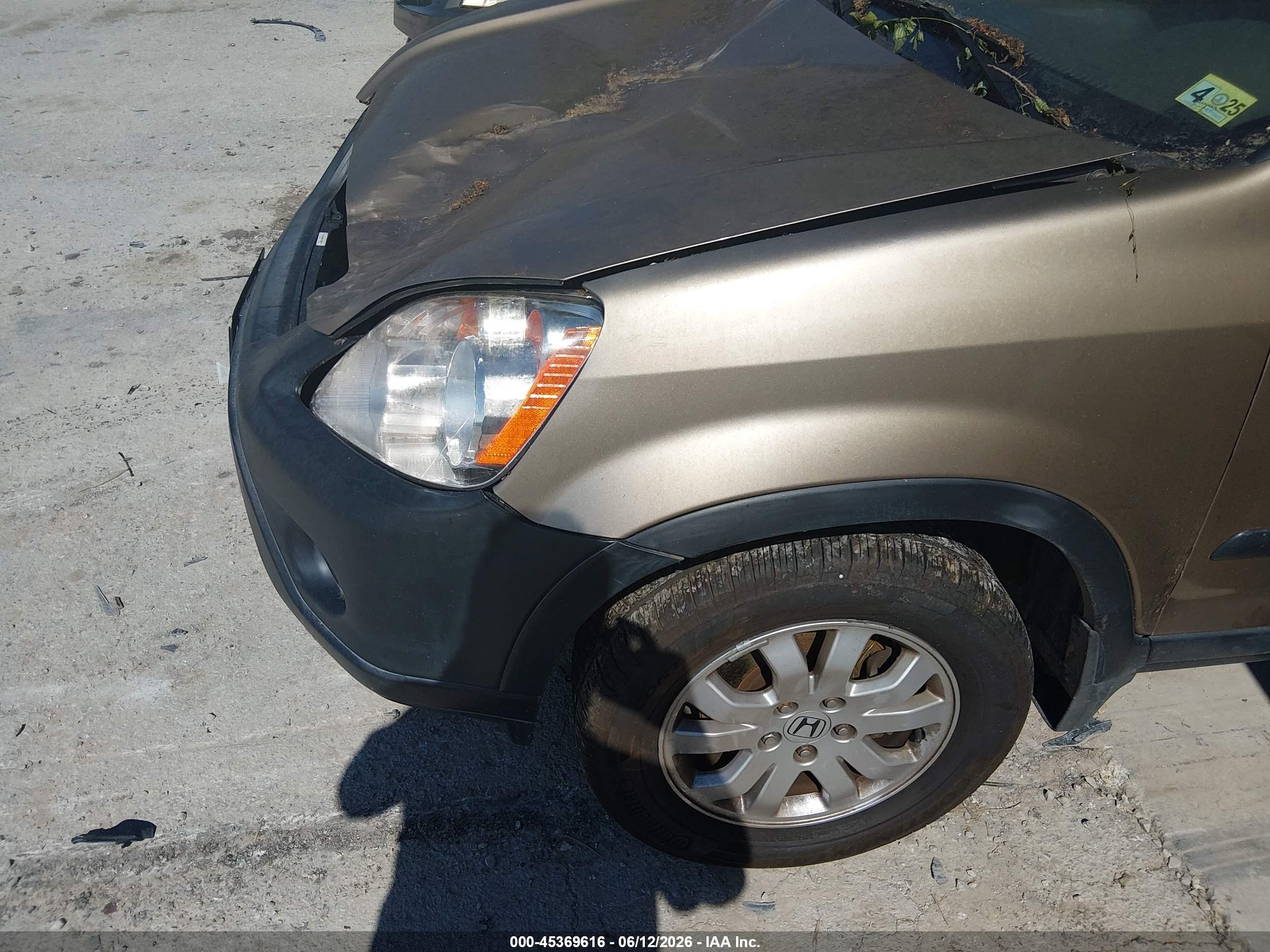 2005 Honda Cr-v Ex Gold vin: SHSRD78875U309075