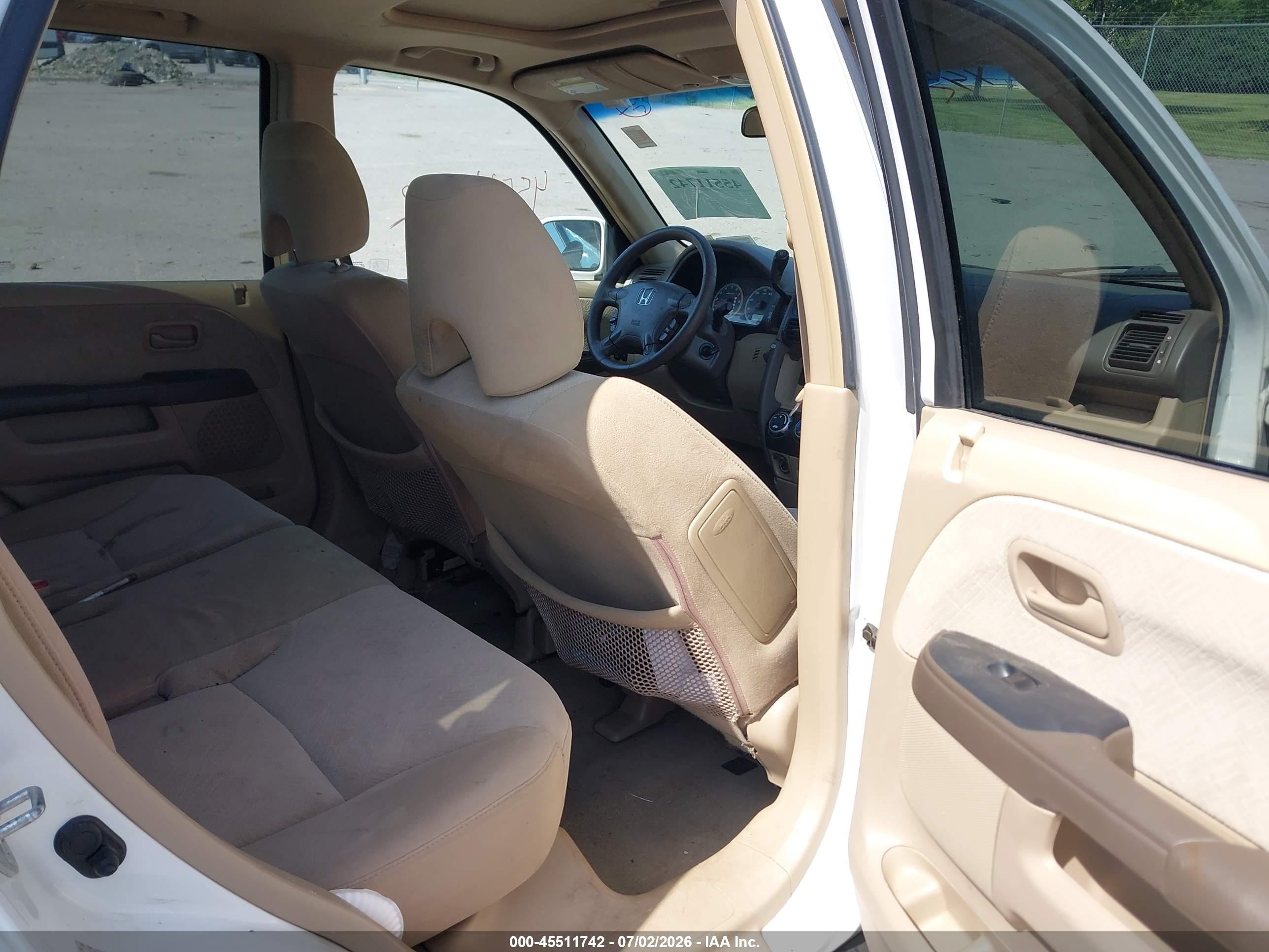 2005 Honda Cr-v Ex White vin: SHSRD78875U321906