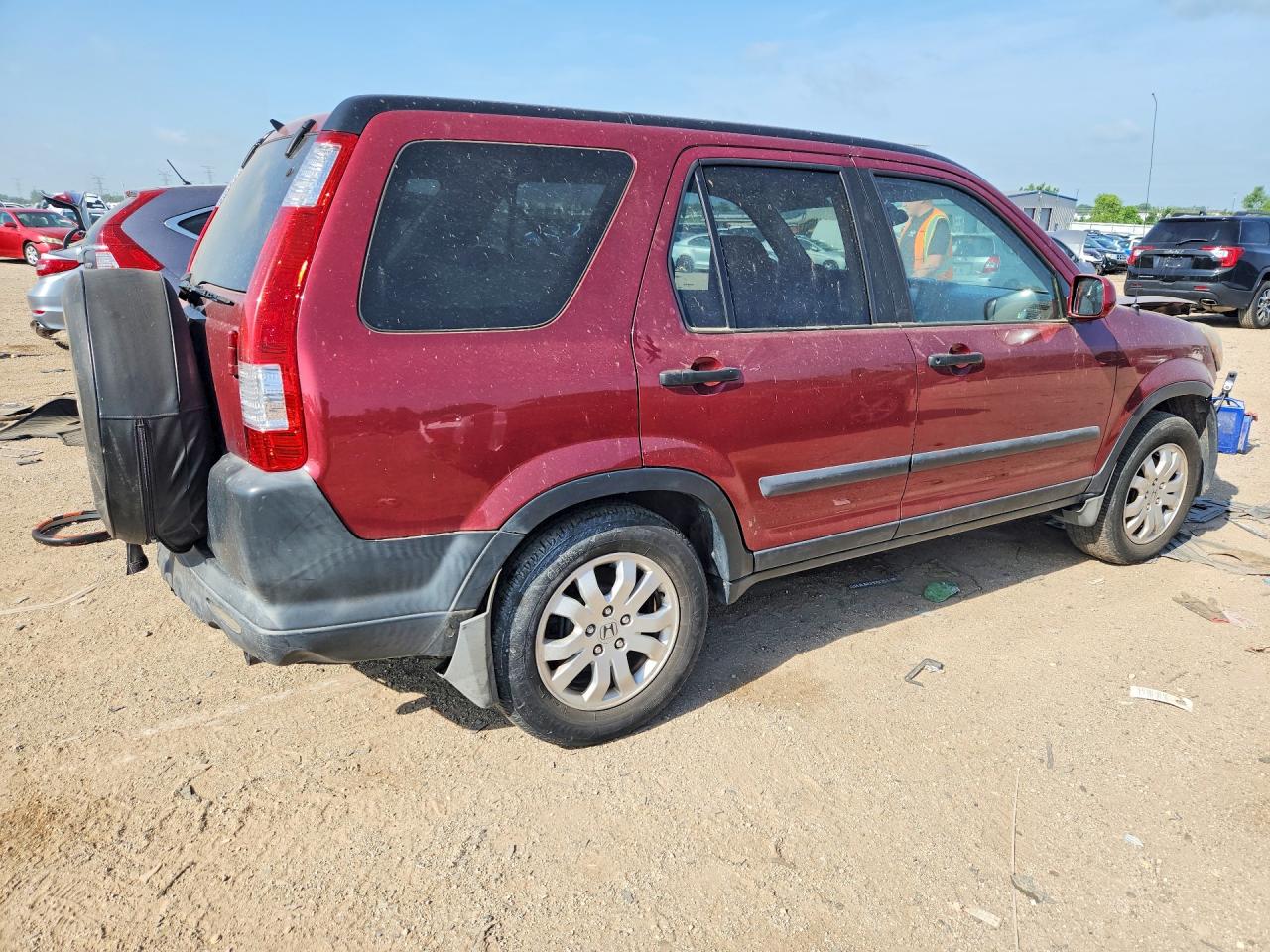 2006 Honda Cr-v Ex Темно-бордовый vin: SHSRD78876U407380