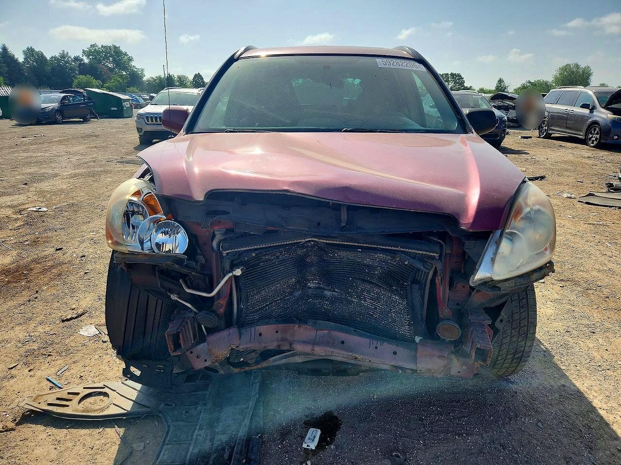 2006 Honda Cr-v Ex Темно-бордовый vin: SHSRD78876U407380