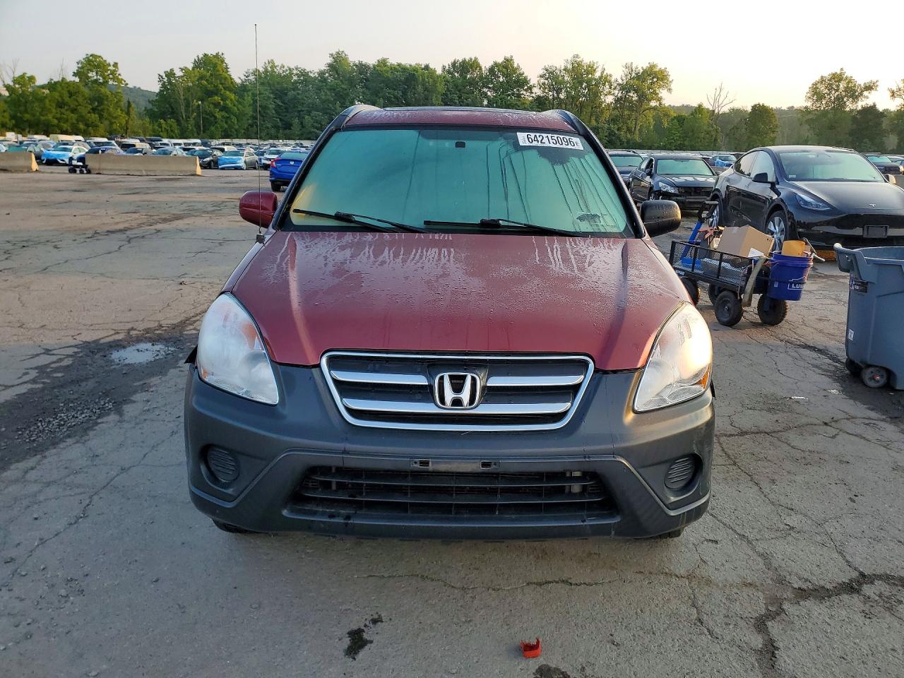 2006 Honda Cr-v Ex Maroon vin: SHSRD78876U424258