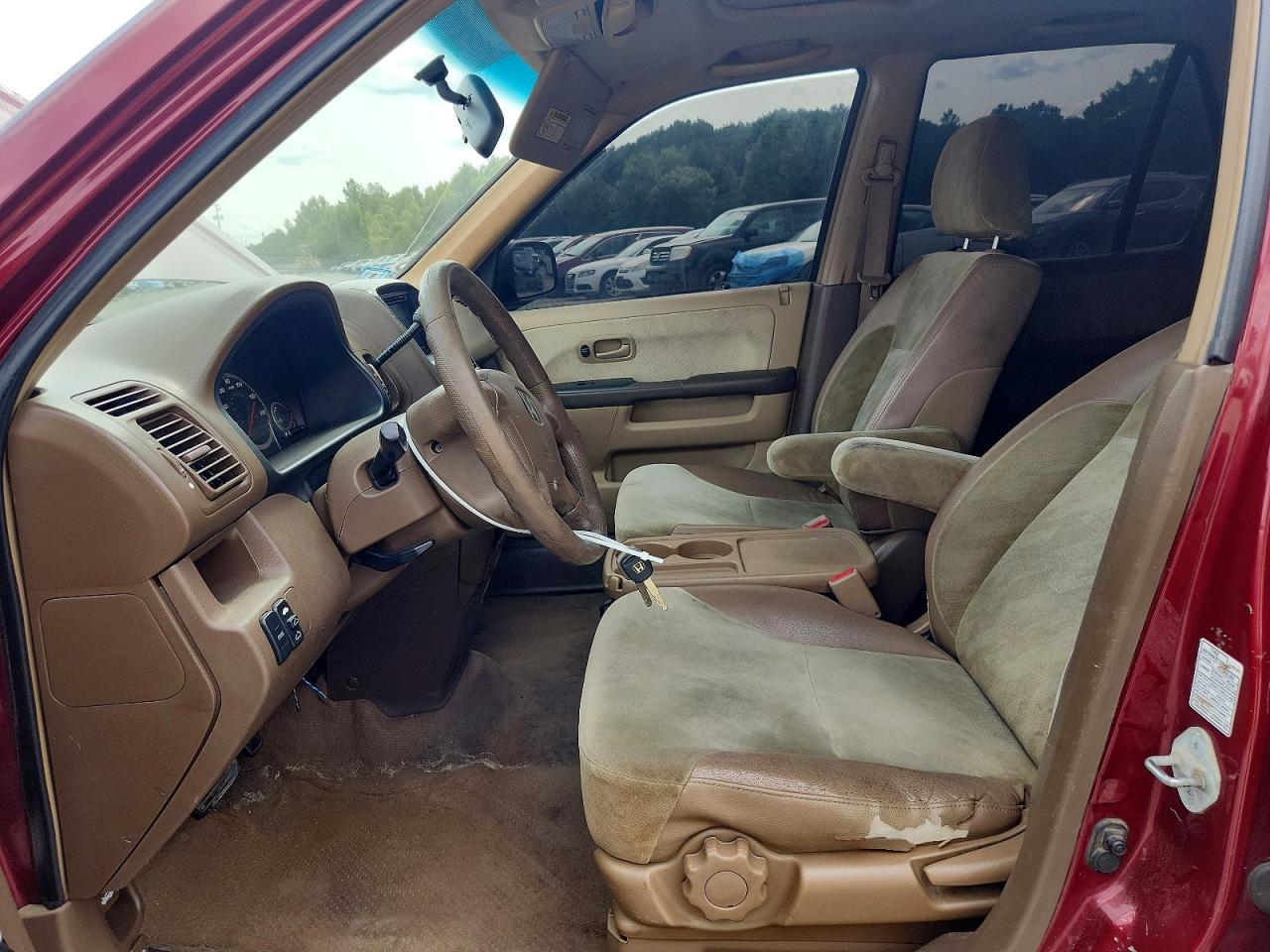 2003 Honda Cr-v Ex Burgundy vin: SHSRD78883U108525