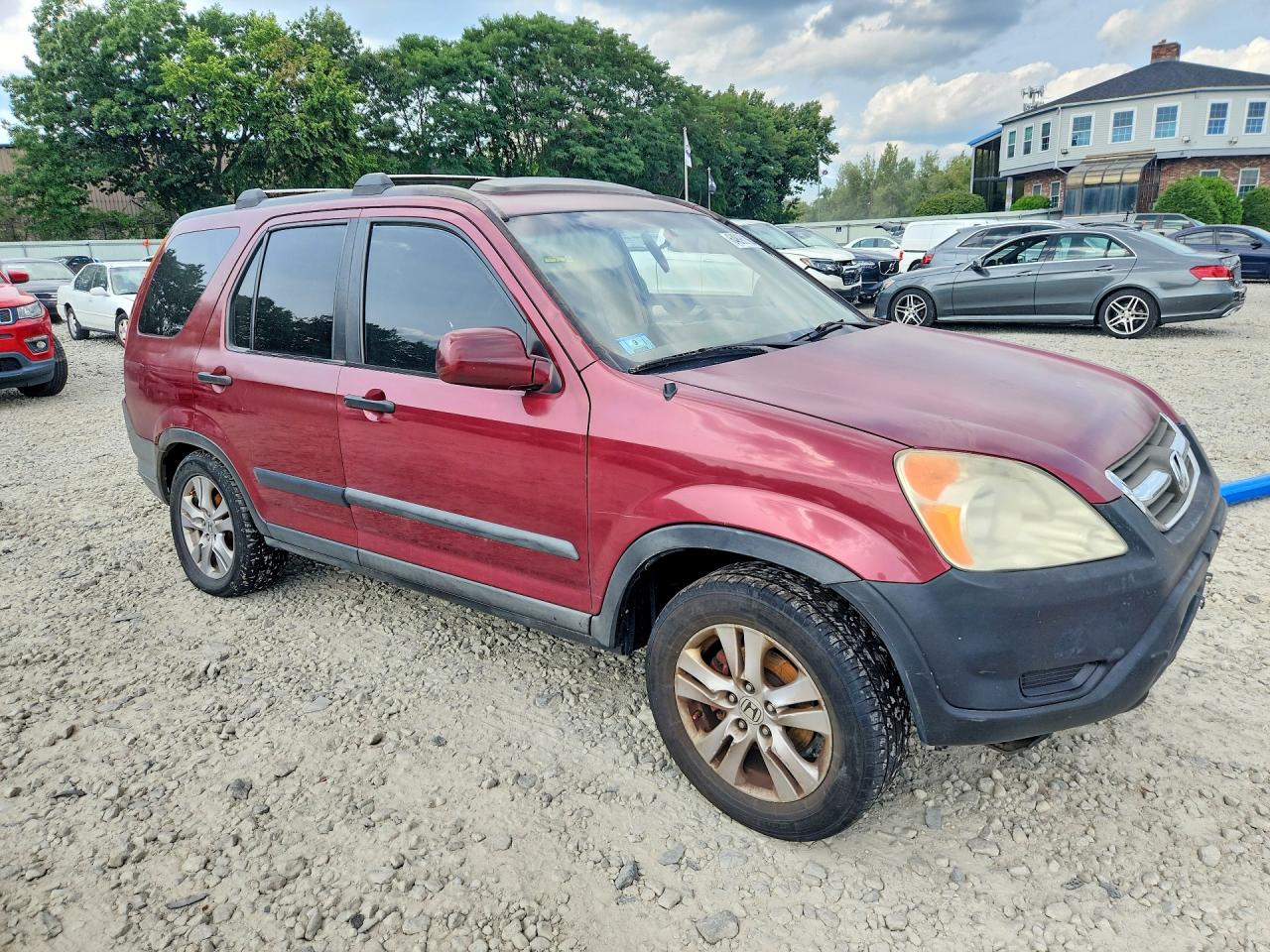 2003 Honda Cr-v Ex Burgundy vin: SHSRD78883U108525