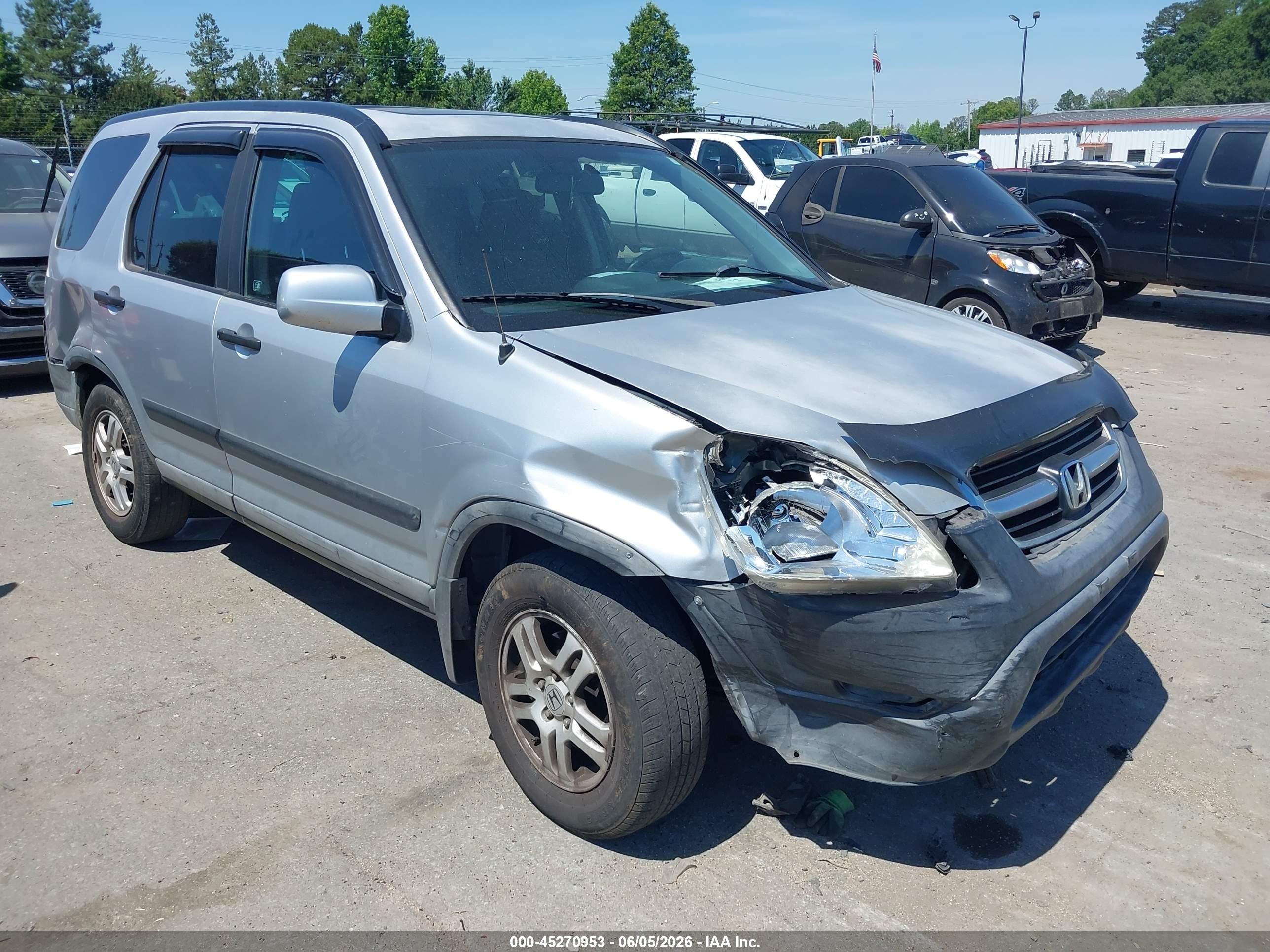 2003 Honda Cr-v Ex Серебряный vin: SHSRD78883U157854